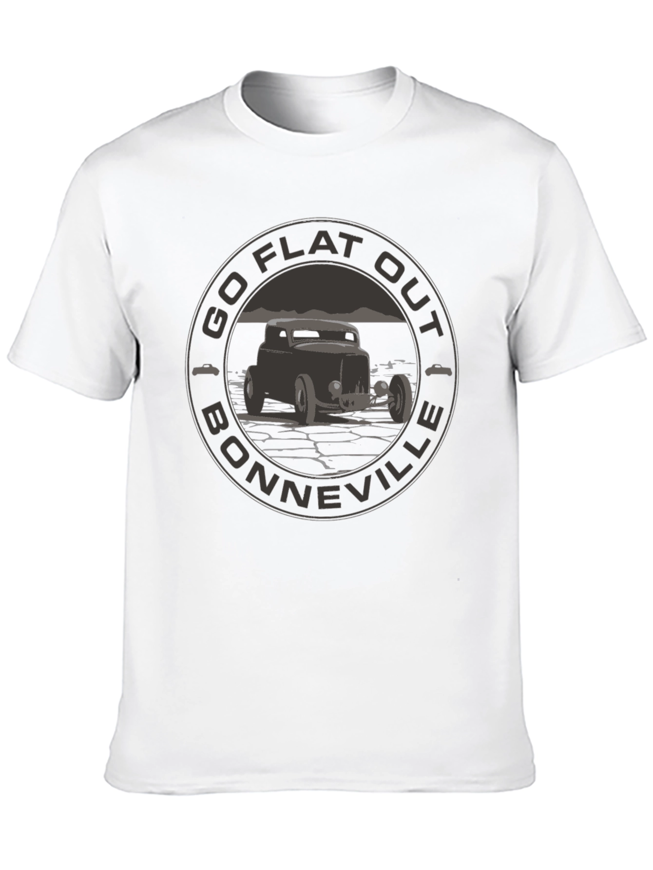 Go Flat Out Bonneville T-Shirt - Hot Rod Design