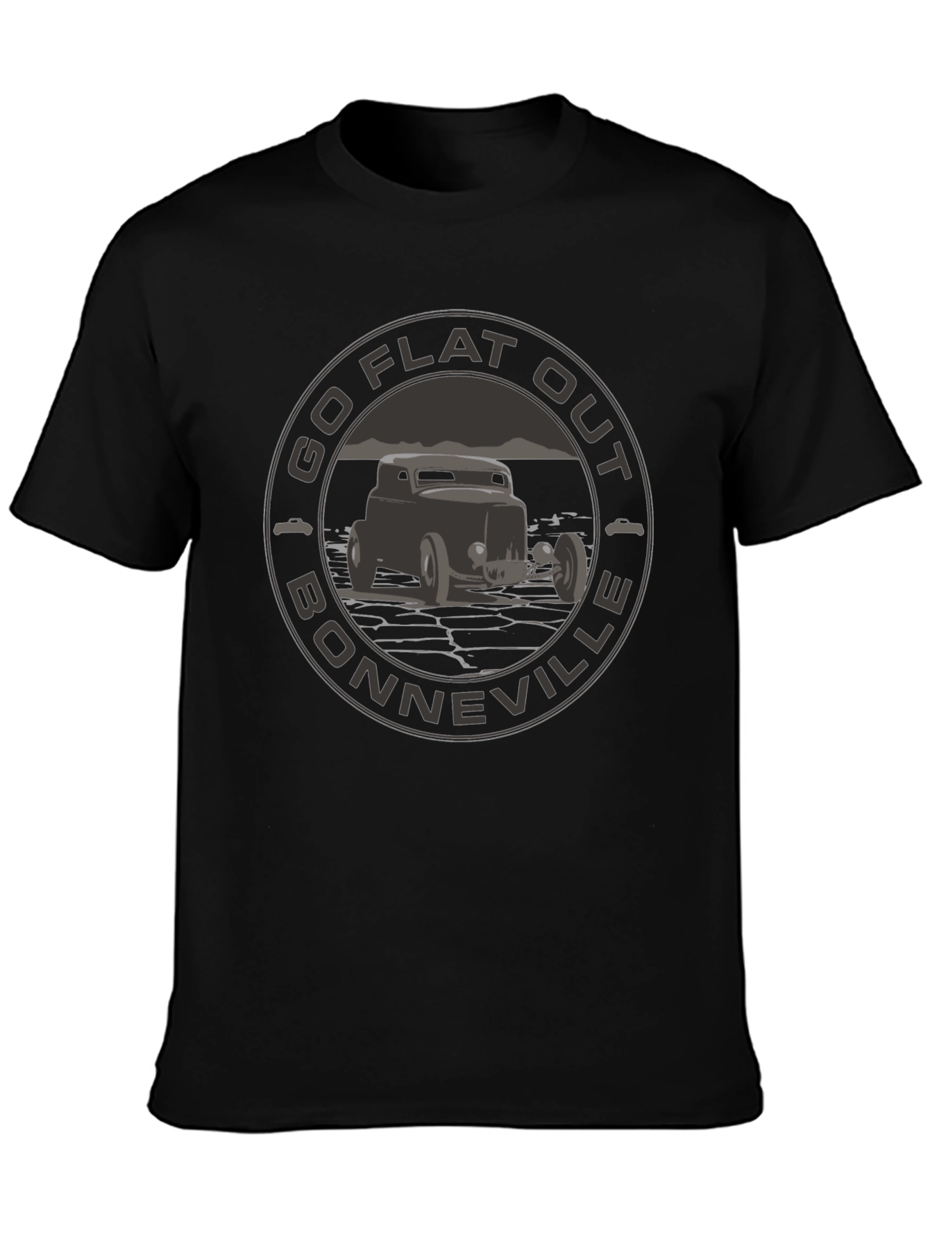 Go Flat Out Bonneville T-Shirt - Hot Rod Design