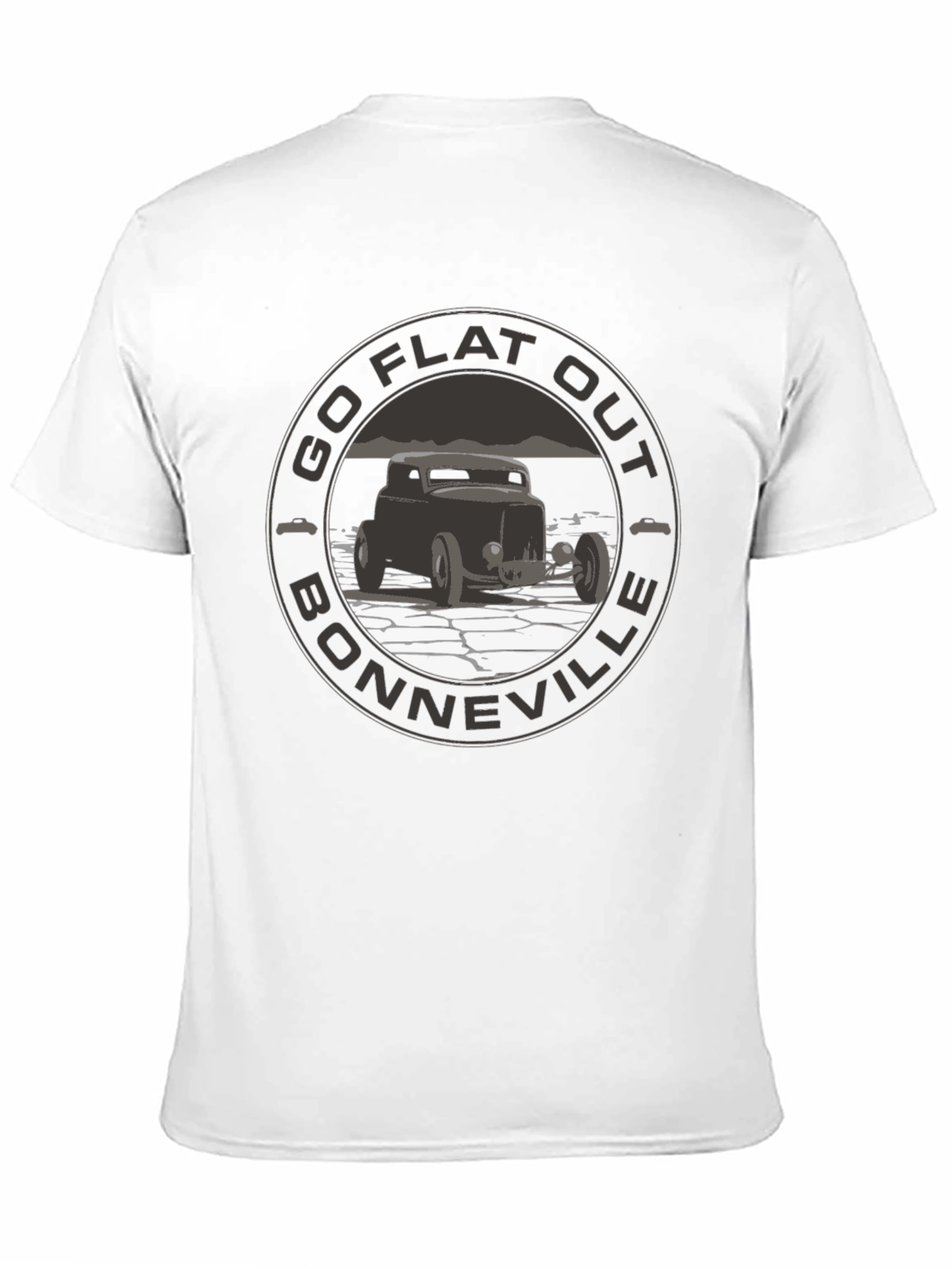 Go Flat Out Bonneville T-Shirt - Hot Rod Design