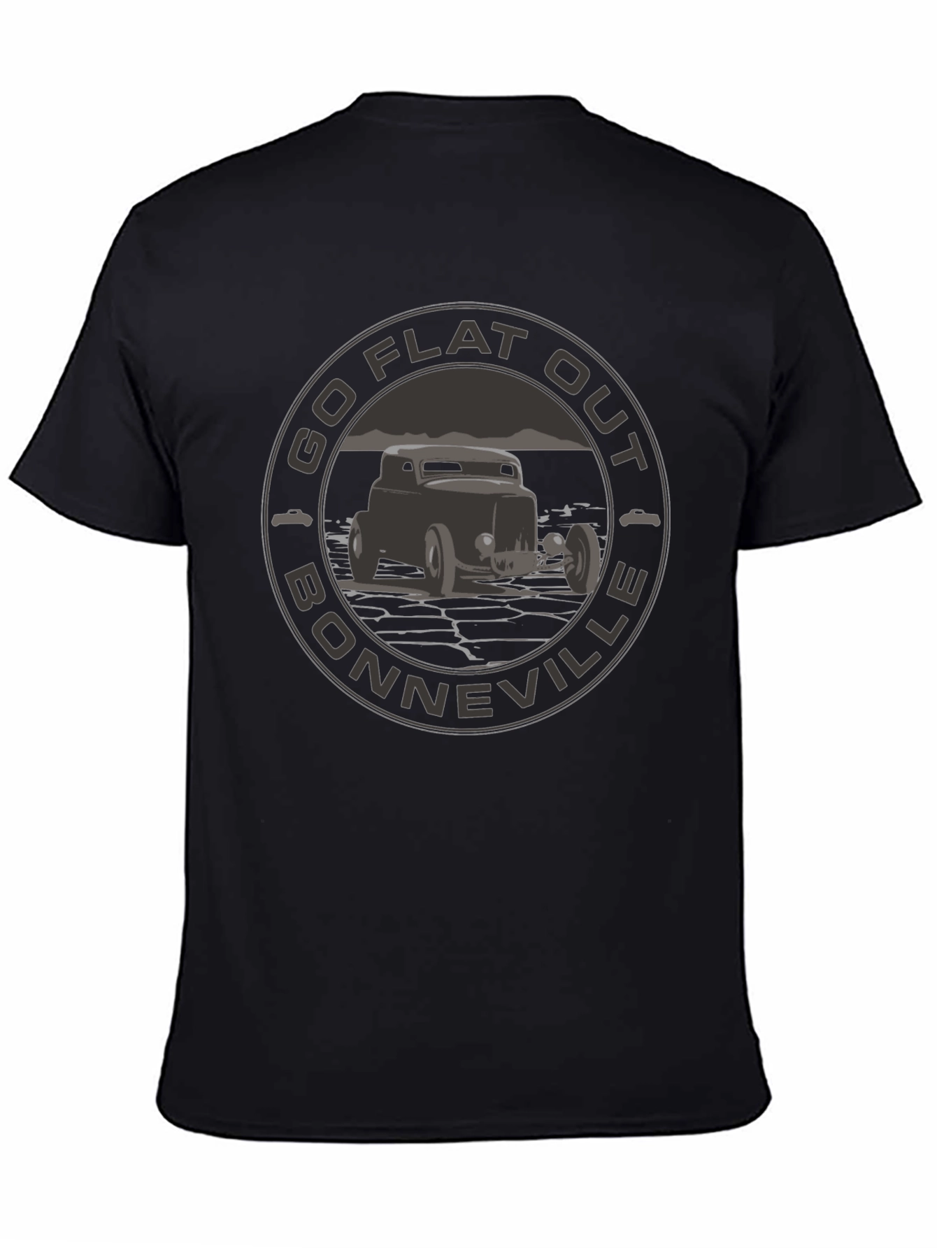 Go Flat Out Bonneville T-Shirt - Hot Rod Design