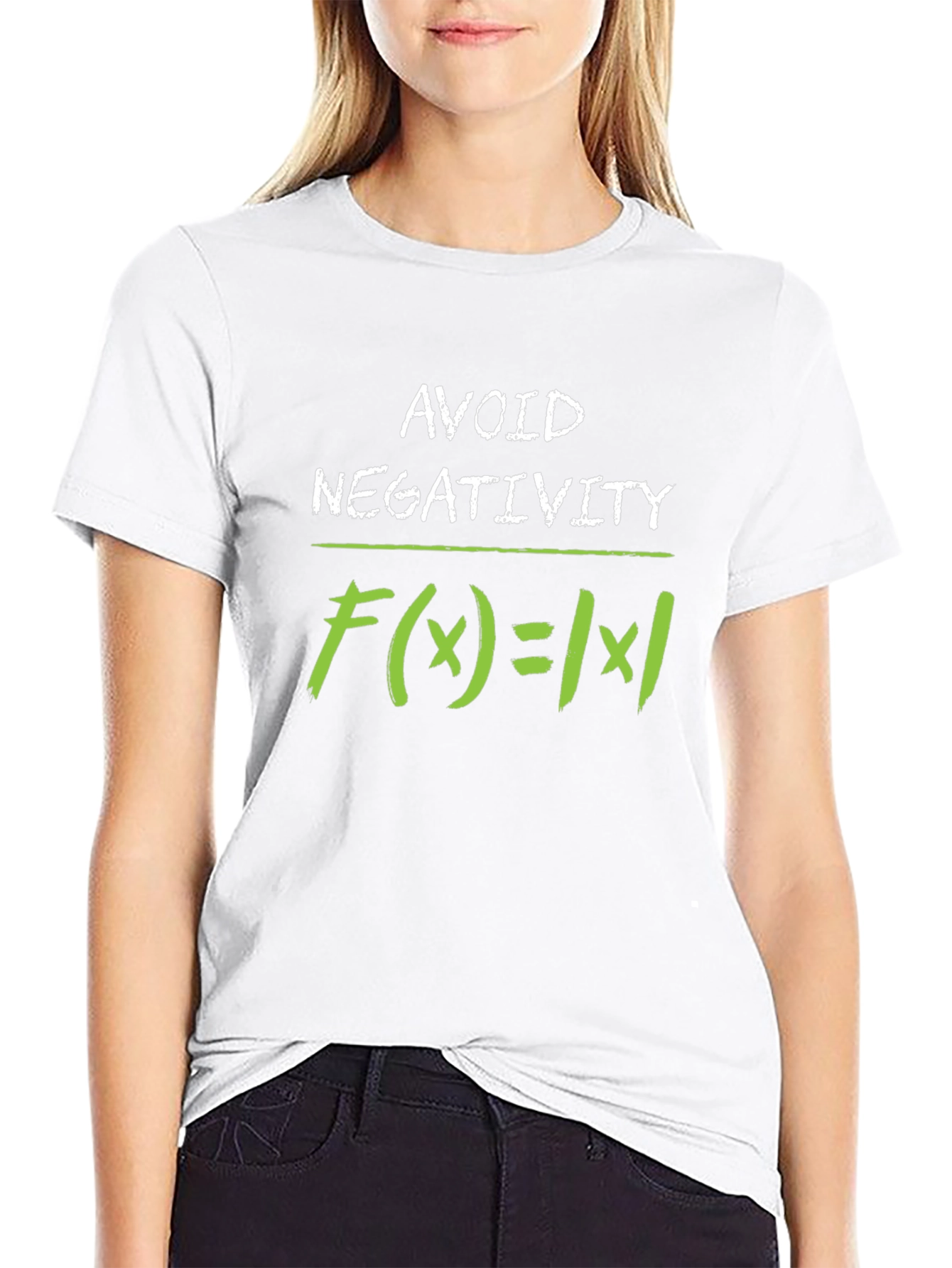 Avoid Negativity Absolute Value Math Humor T-Shirt