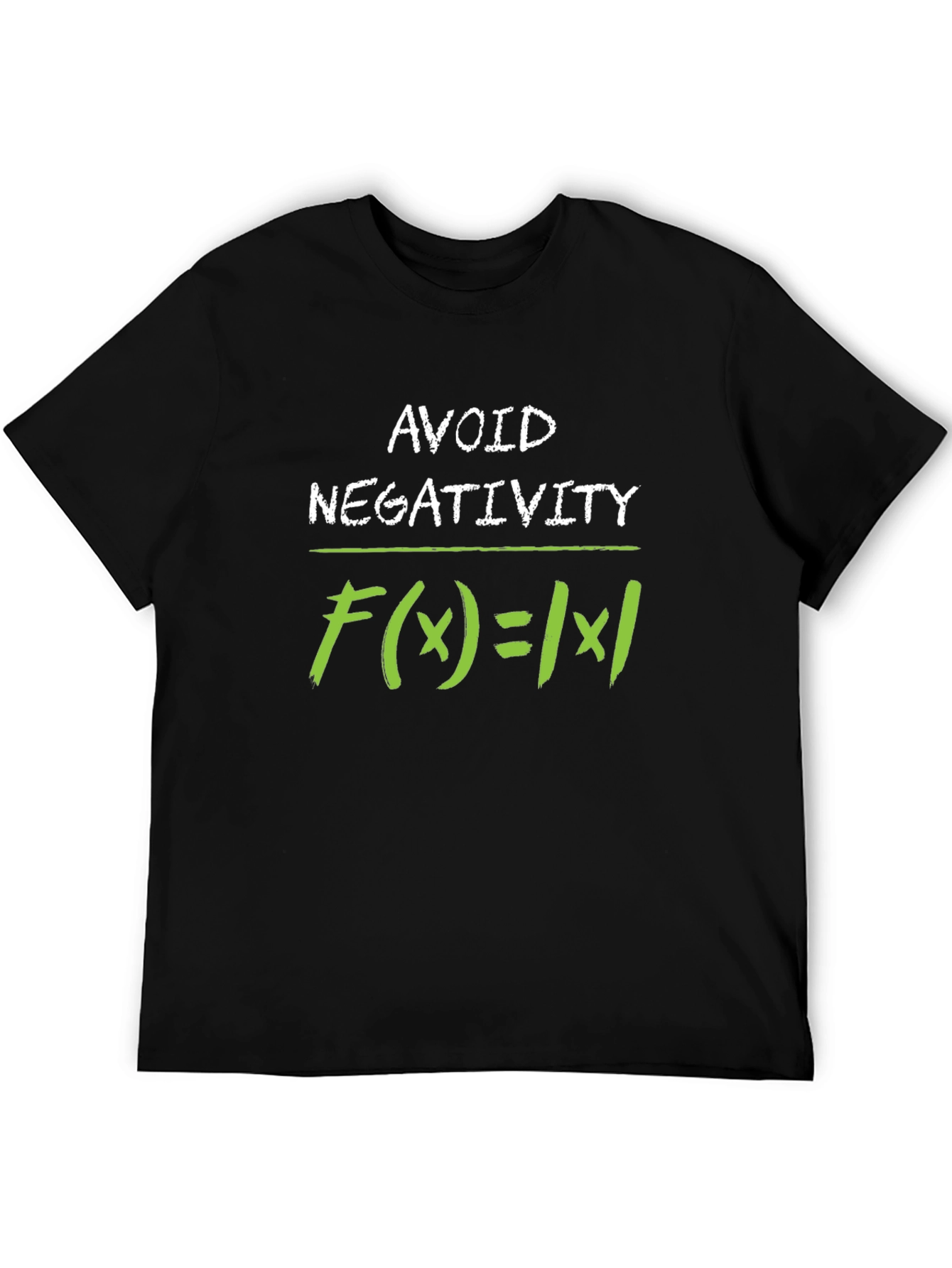 Avoid Negativity Absolute Value Math Humor T-Shirt