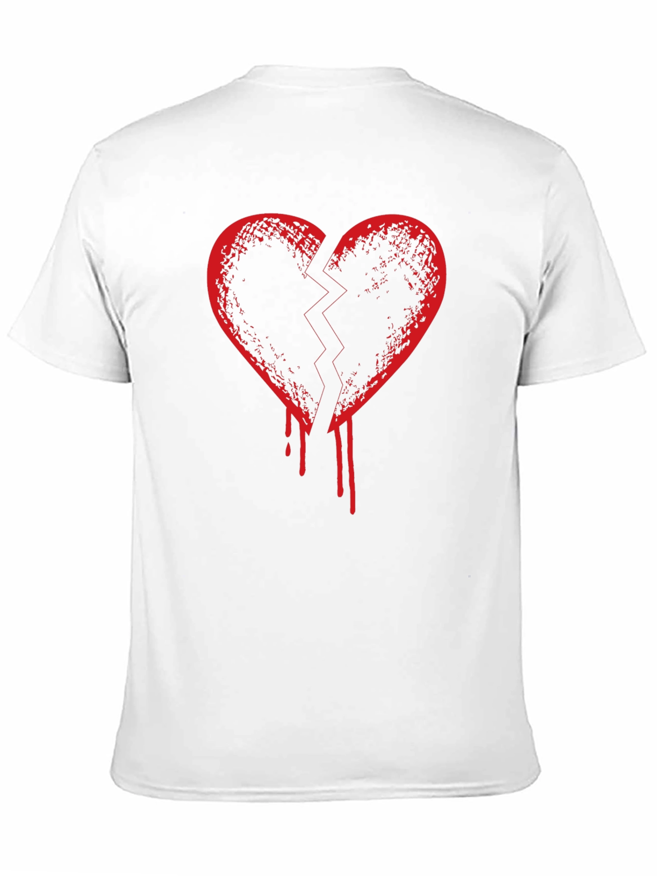 Broken Heart Graphic T-Shirt - Mens Black Tee