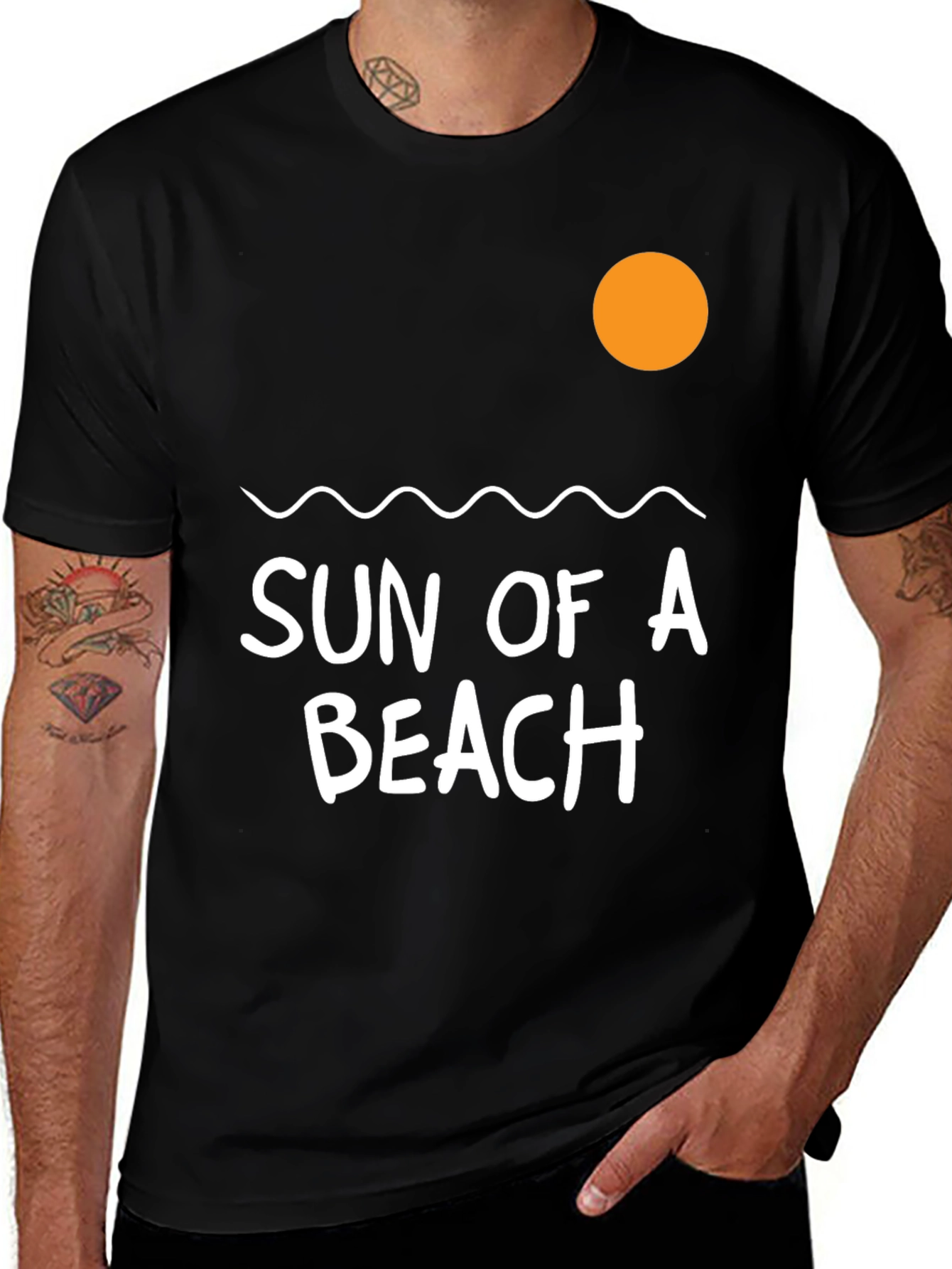 Sun of a Beach Graphic Tee - Summer Fun!