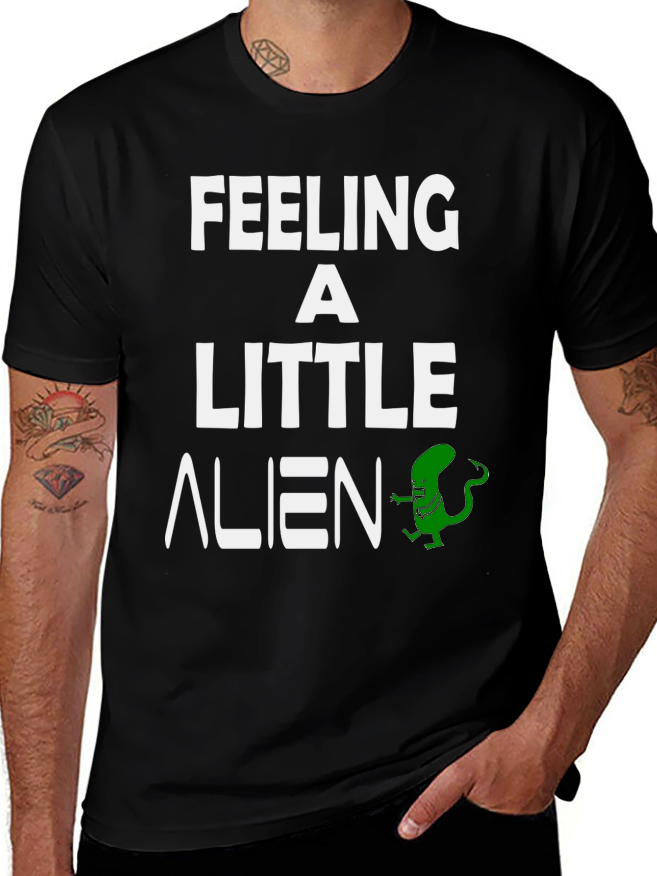 Feeling a Little Alien T-Shirt - Funny Graphic Tee