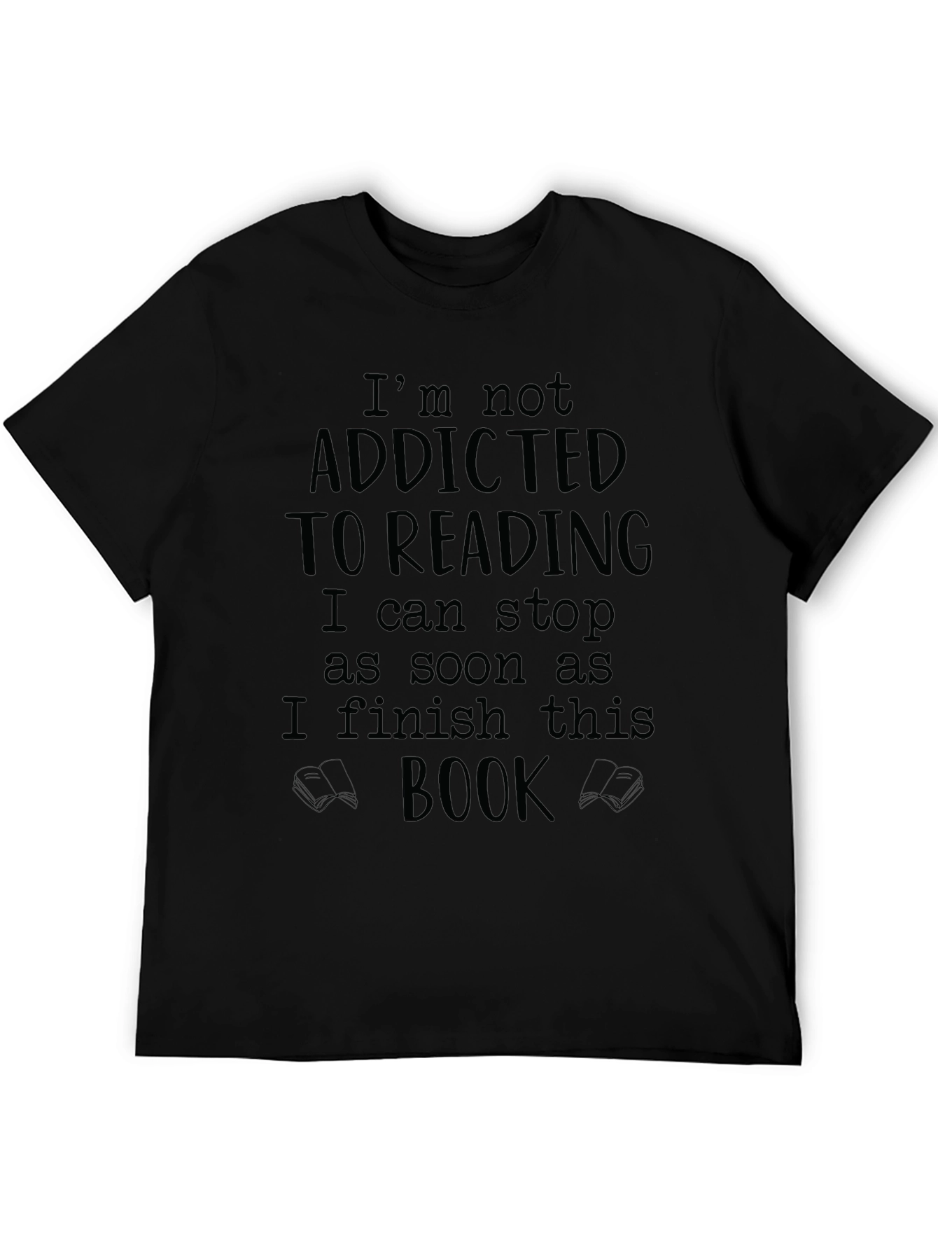 Funny Reading T-Shirt: Addicted to Books Graphic Tee
