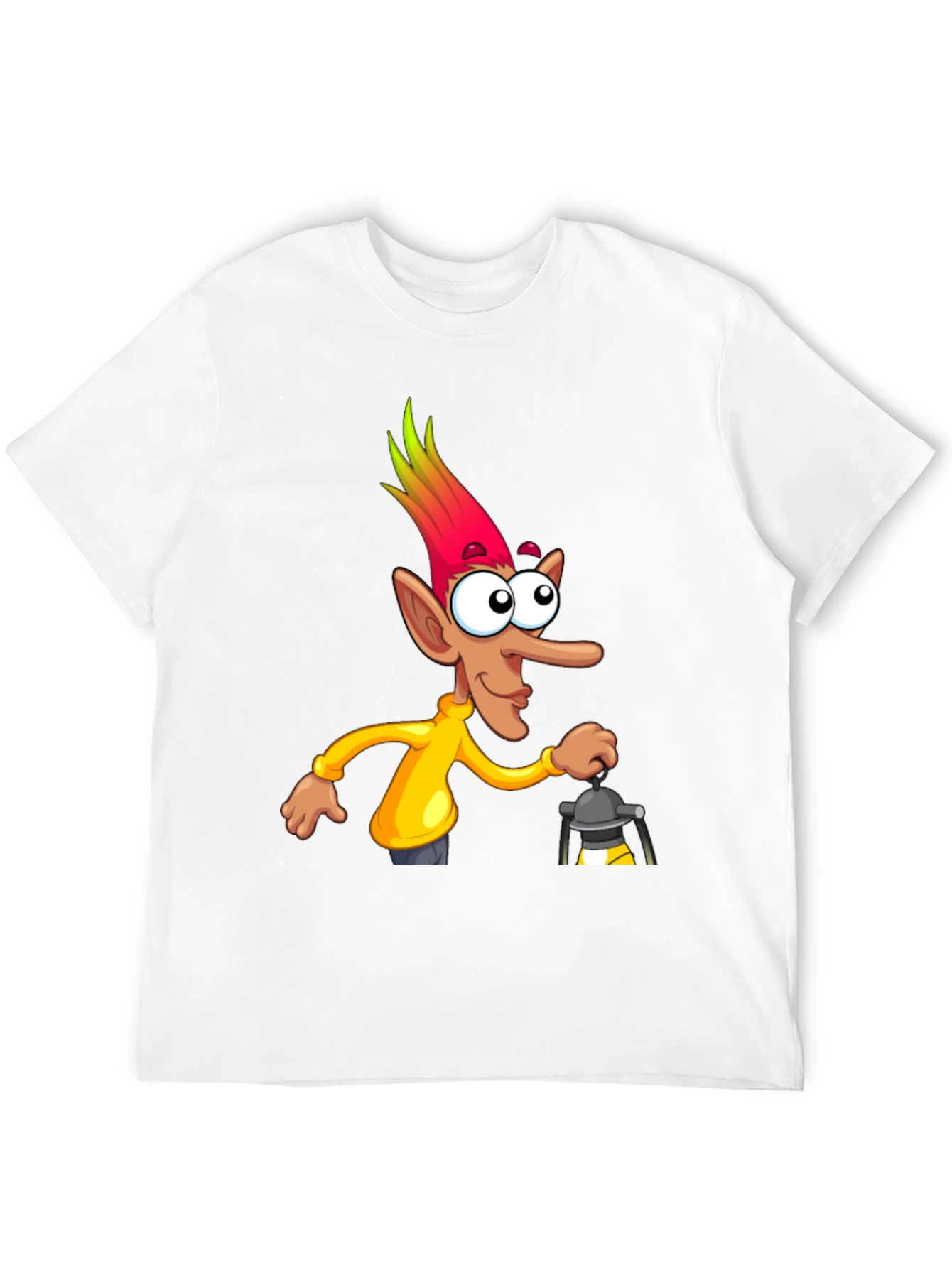 Funny Cartoon Character T-Shirt - Black