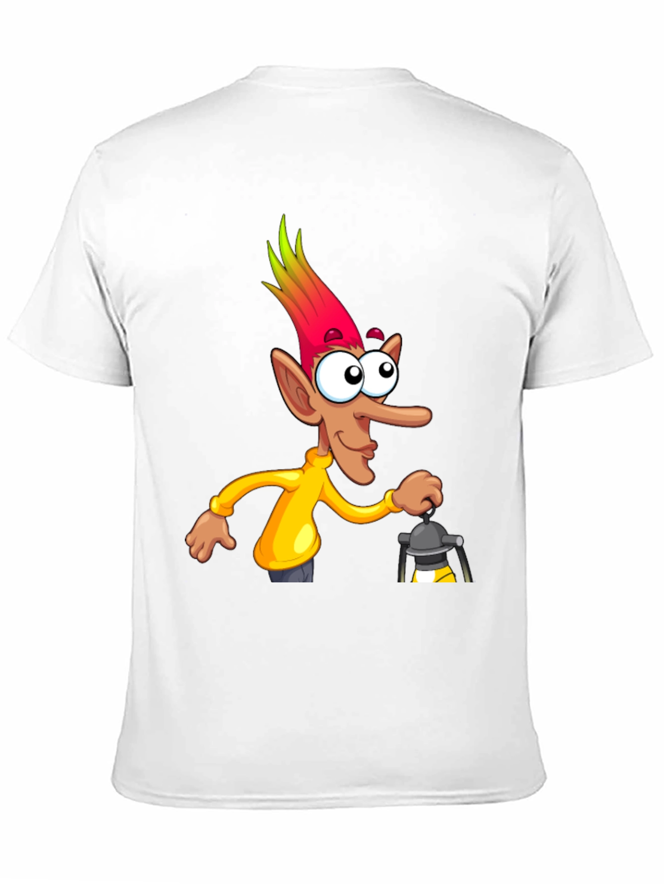 Funny Cartoon Character T-Shirt - Black