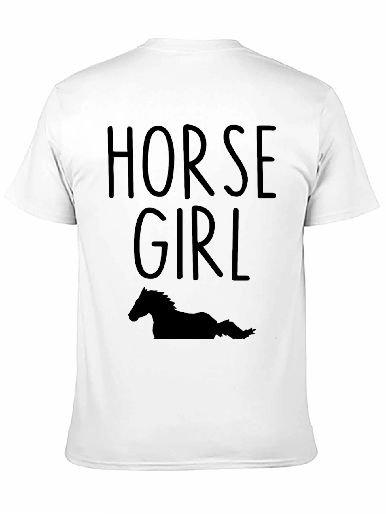 Horse Girl Tee - Equestrian Style Black T-Shirt
