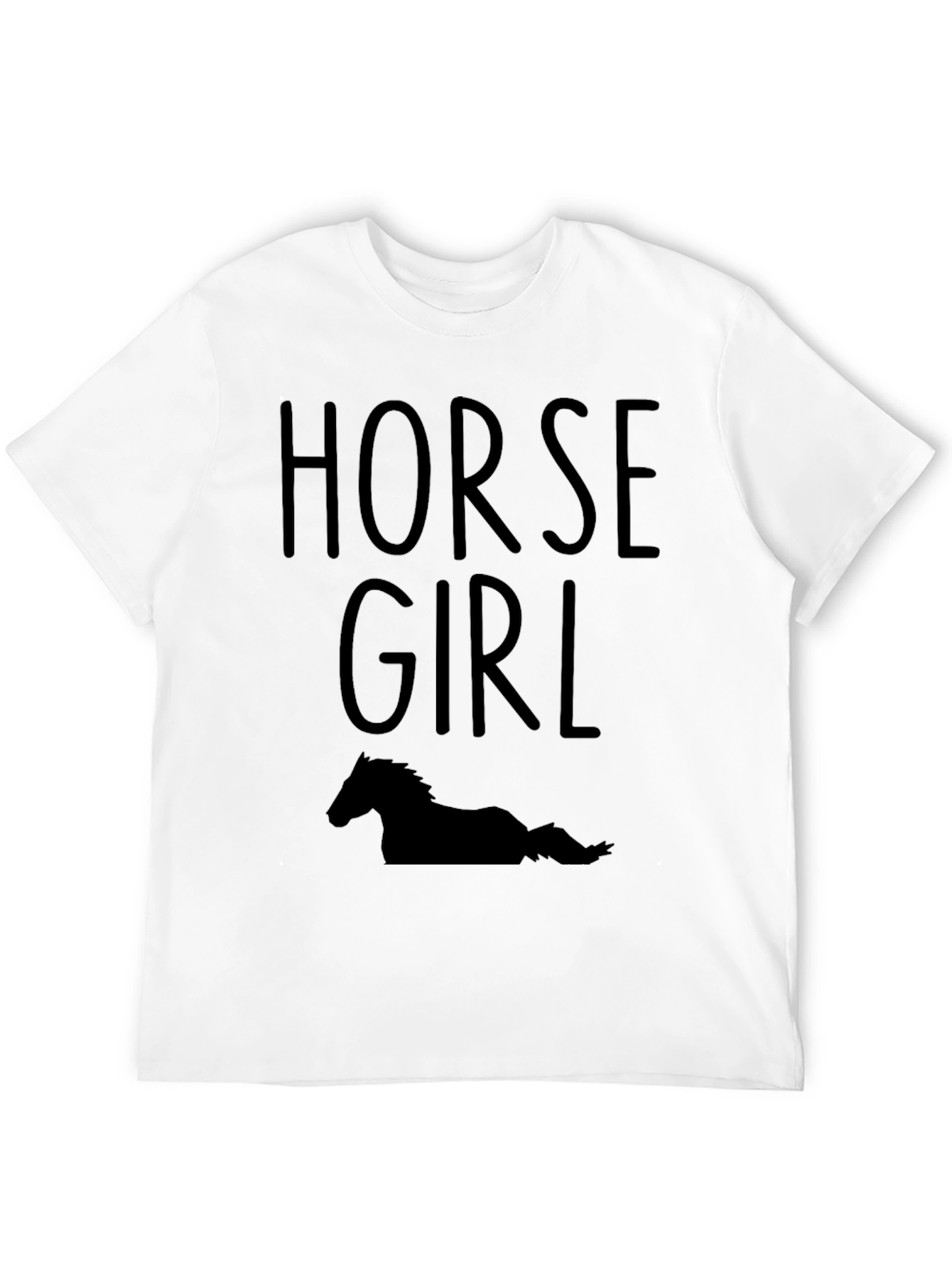 Horse Girl Tee - Equestrian Style Black T-Shirt