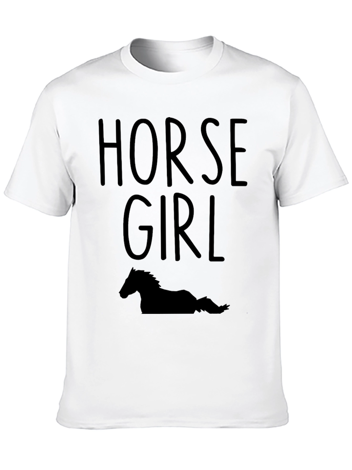 Horse Girl Tee - Equestrian Style Black T-Shirt