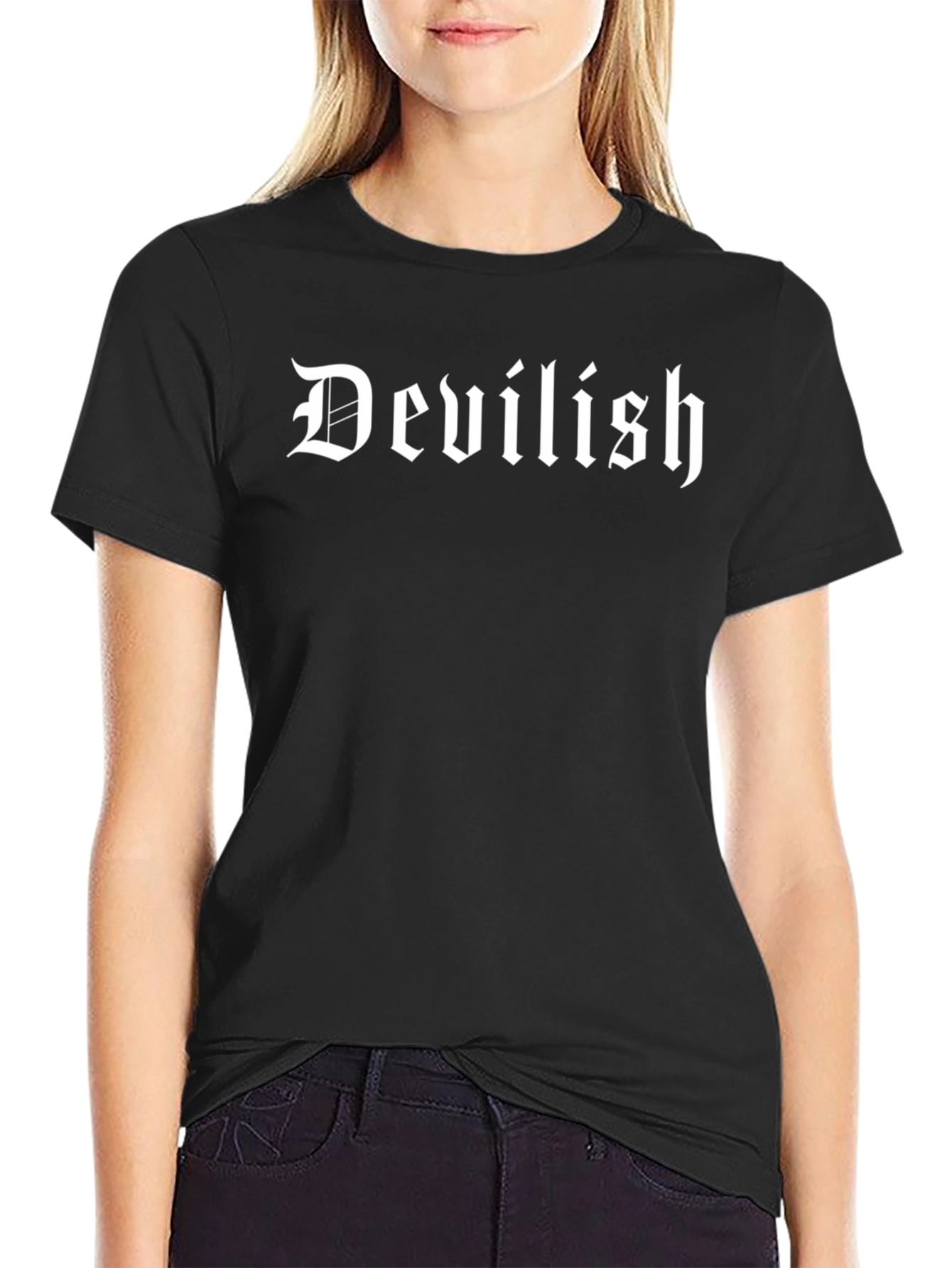 Devilish Graphic Print T-Shirt - Soft Cotton