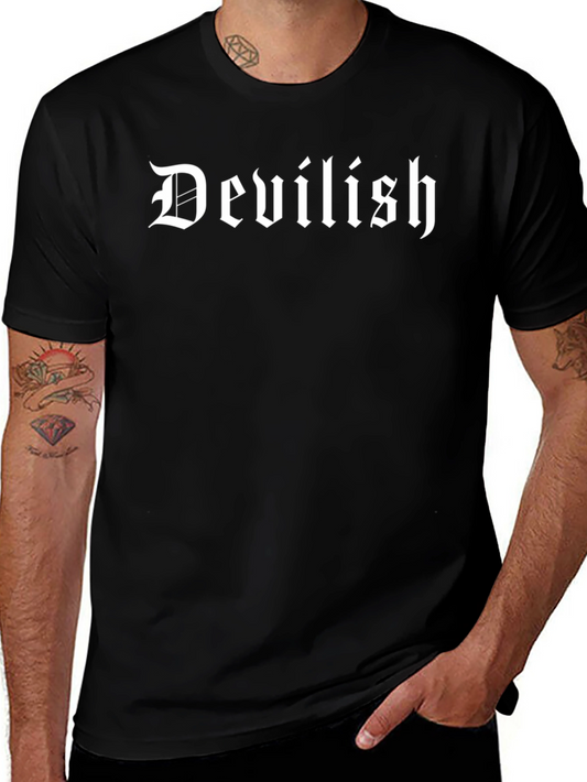Devilish Graphic Print T-Shirt - Soft Cotton