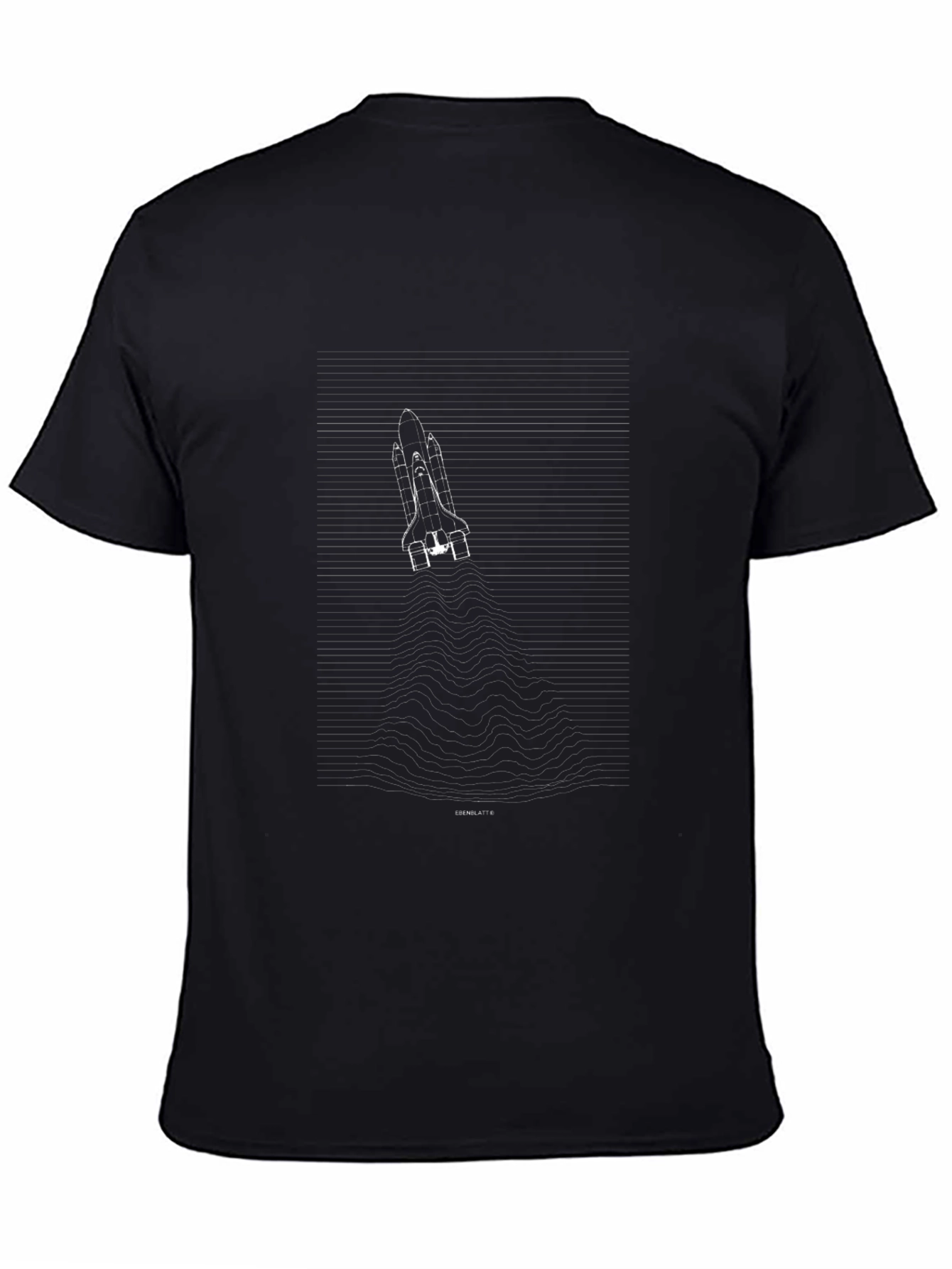 Space Shuttle Ascent Graphic Tee - Black