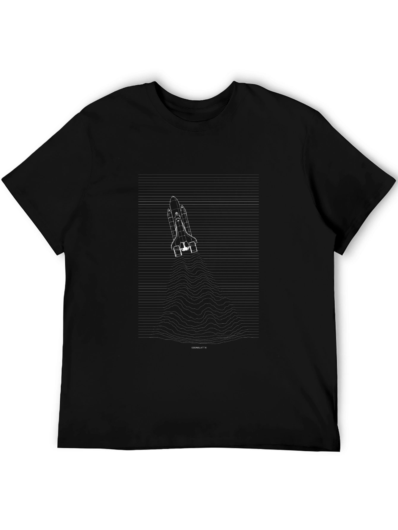 Space Shuttle Ascent Graphic Tee - Black