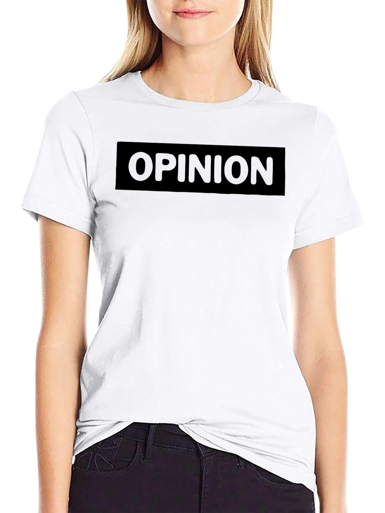 Black Opinion T-Shirt - Modern Casual Style