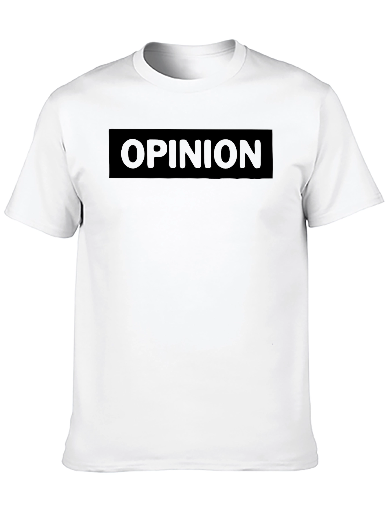 Black Opinion T-Shirt - Modern Casual Style