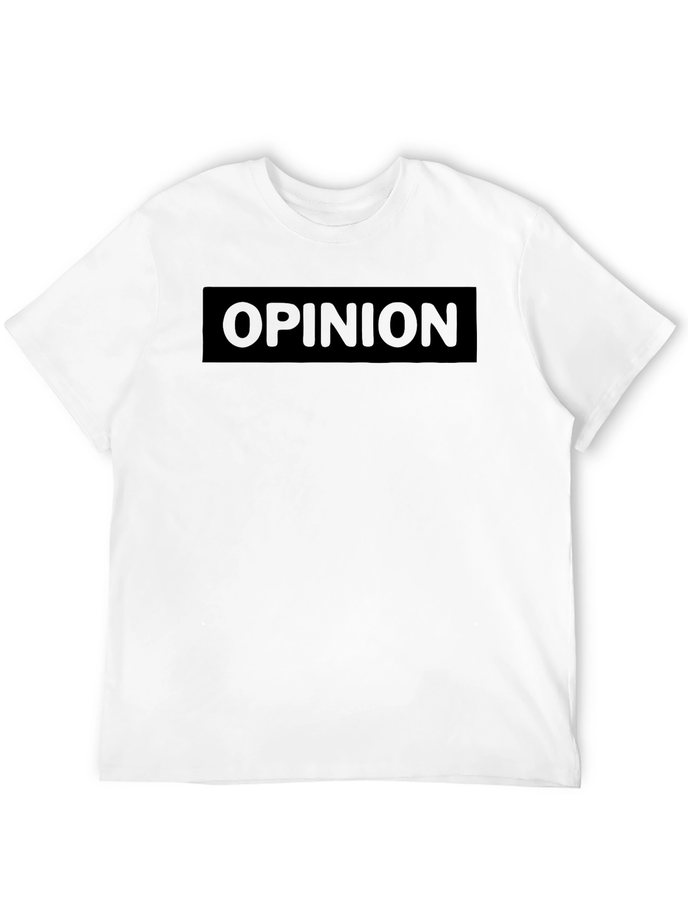 Black Opinion T-Shirt - Modern Casual Style