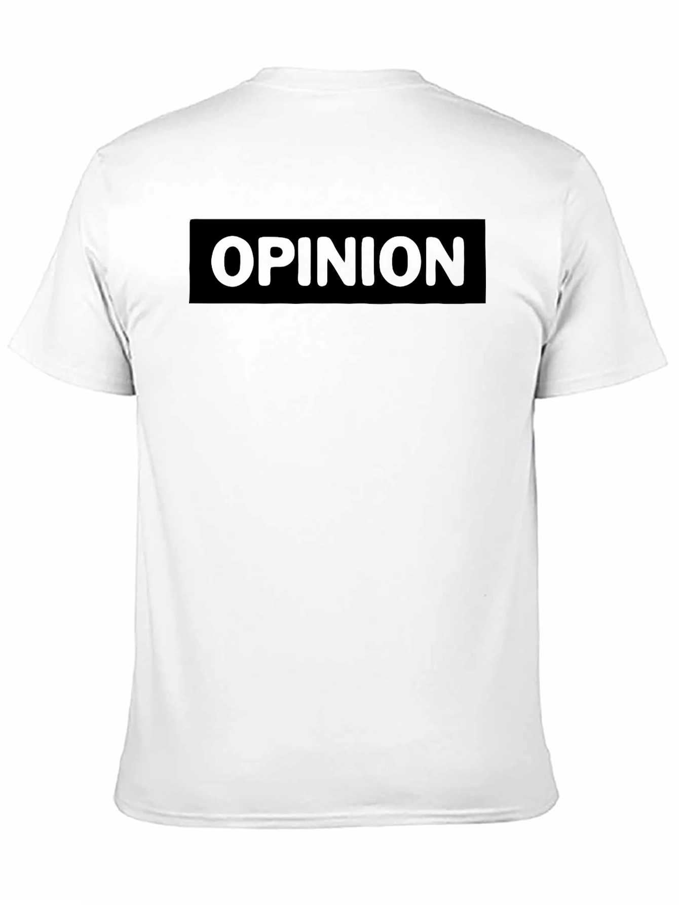 Black Opinion T-Shirt - Modern Casual Style