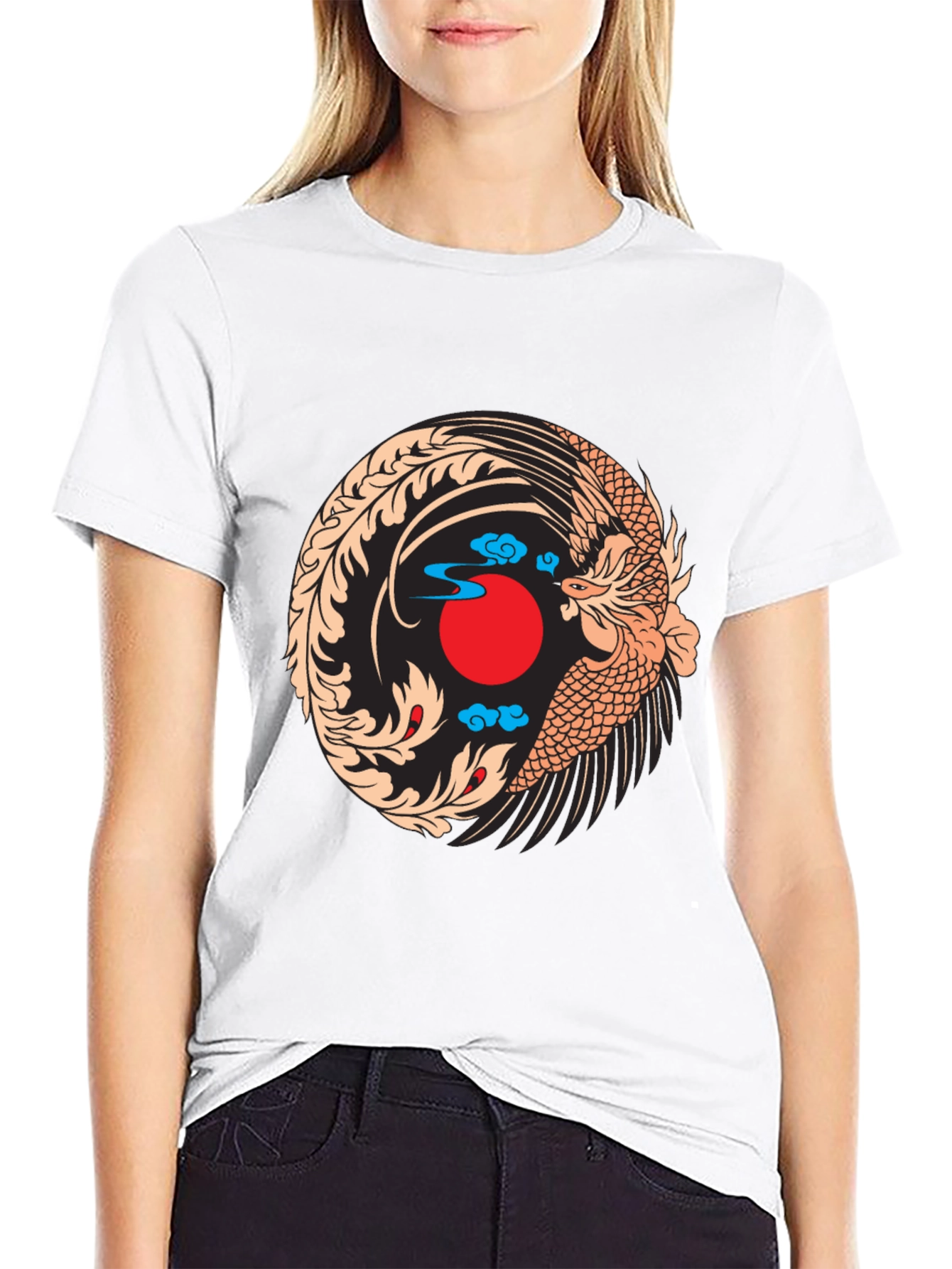 Phoenix Graphic Black T-Shirt