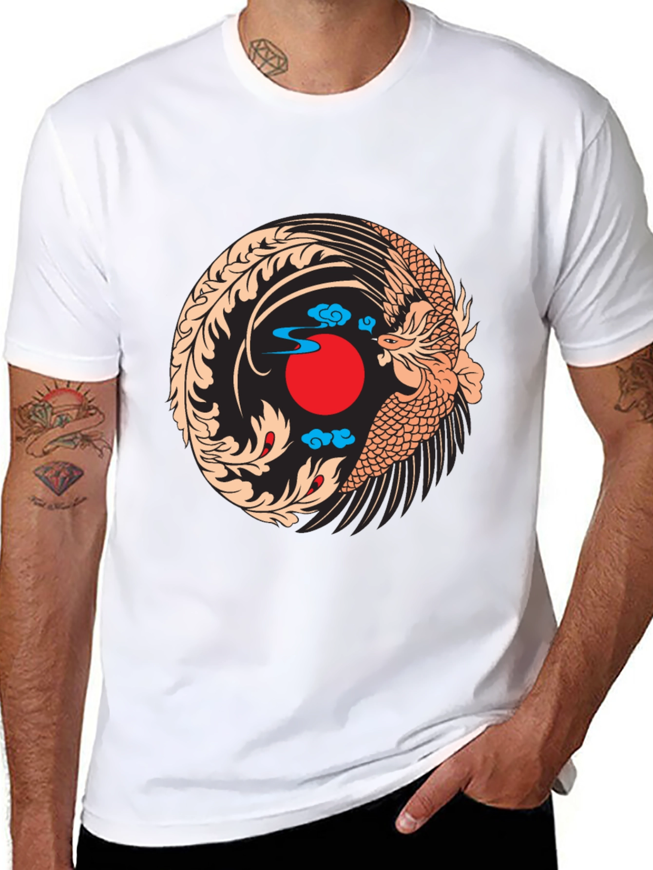 Phoenix Graphic Black T-Shirt