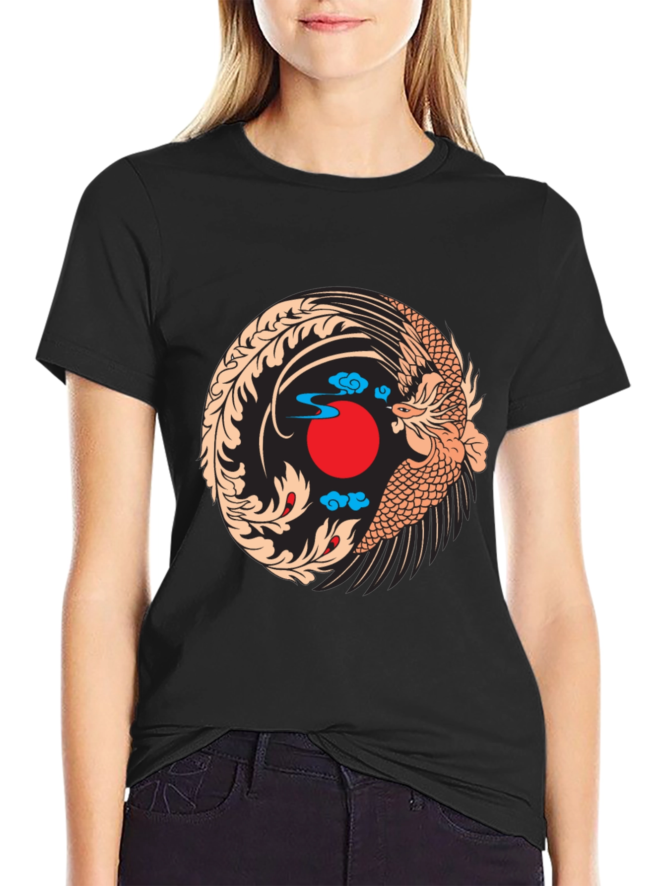 Phoenix Graphic Black T-Shirt