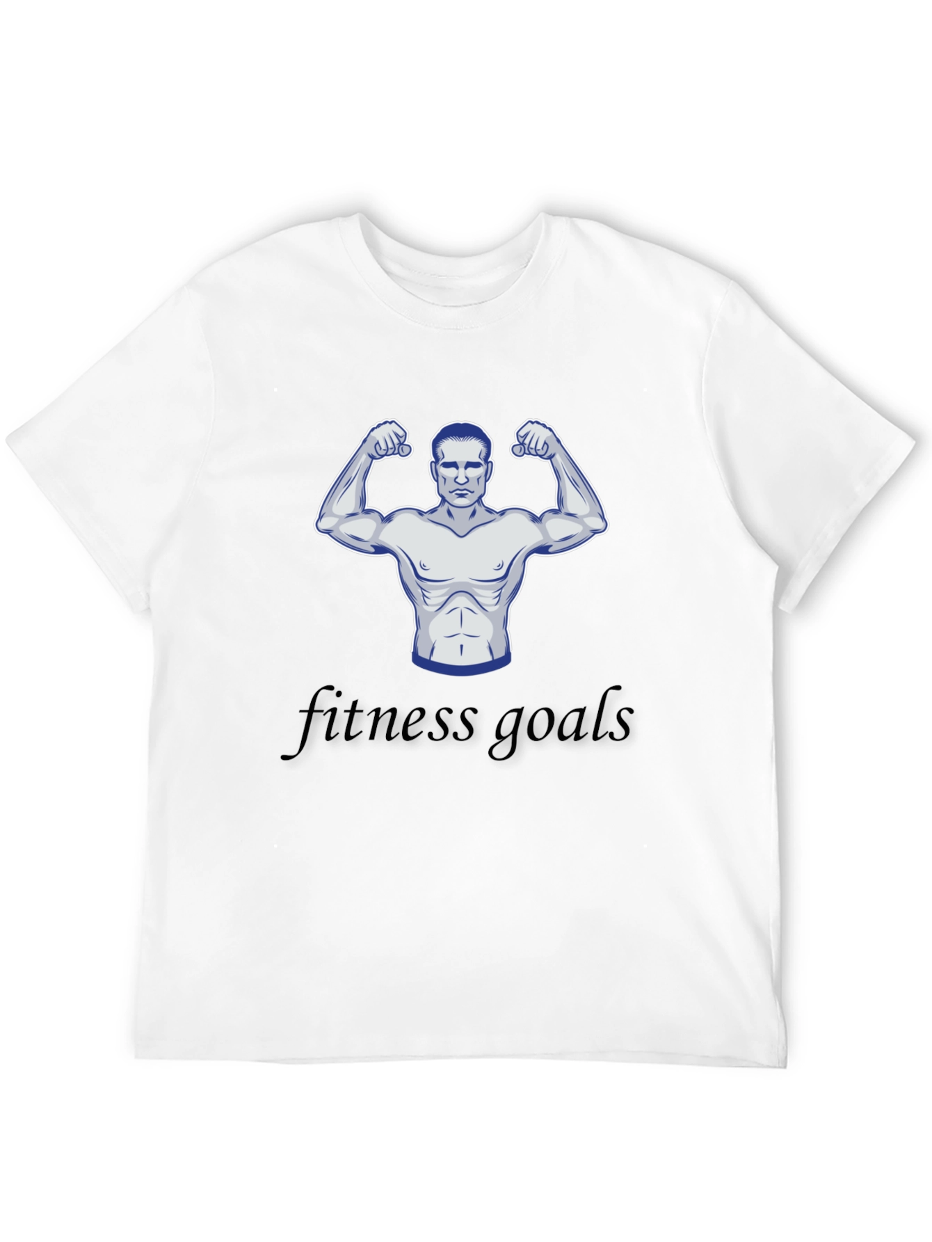 Fitness Goals Black Graphic T-Shirt