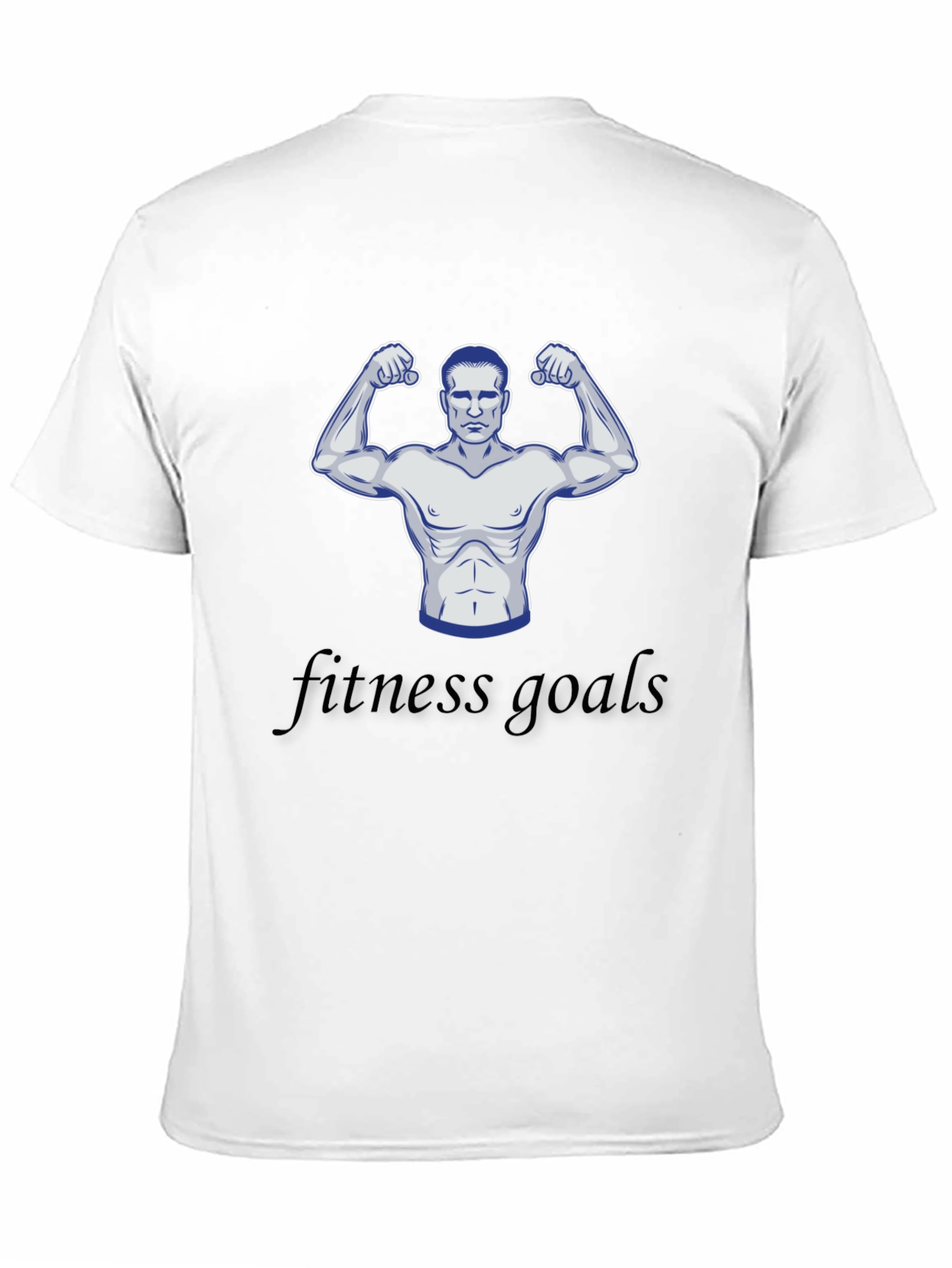 Fitness Goals Black Graphic T-Shirt