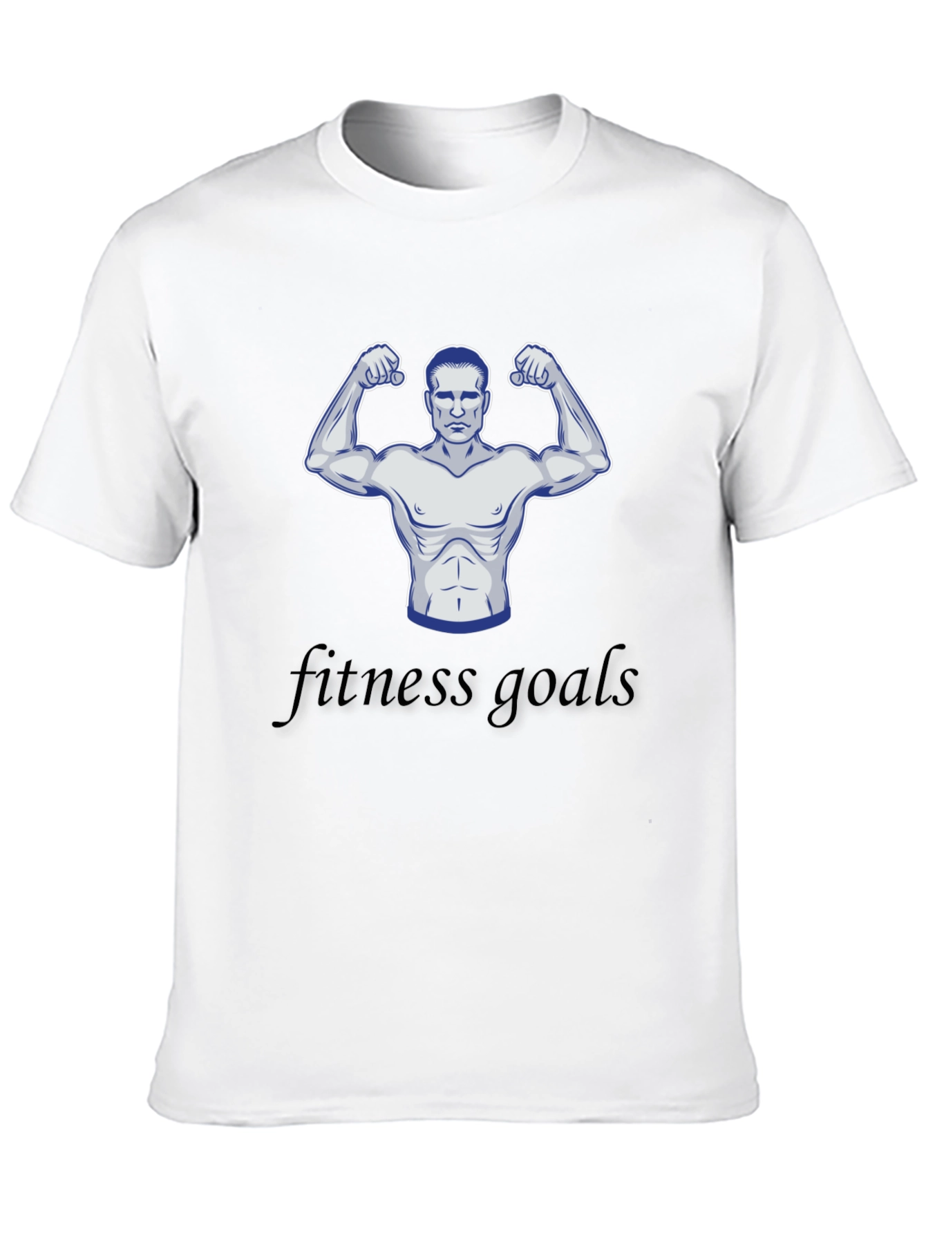 Fitness Goals Black Graphic T-Shirt