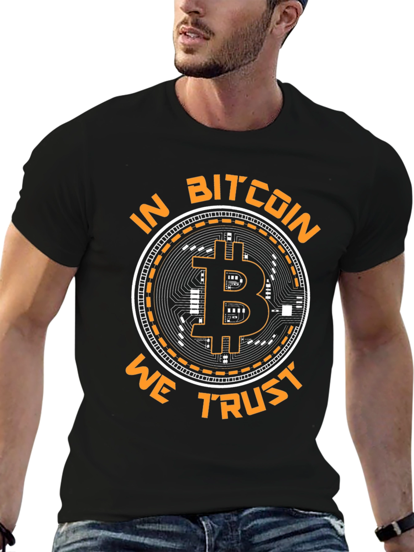 Bitcoin T-Shirt - In Bitcoin We Trust Graphic Tee