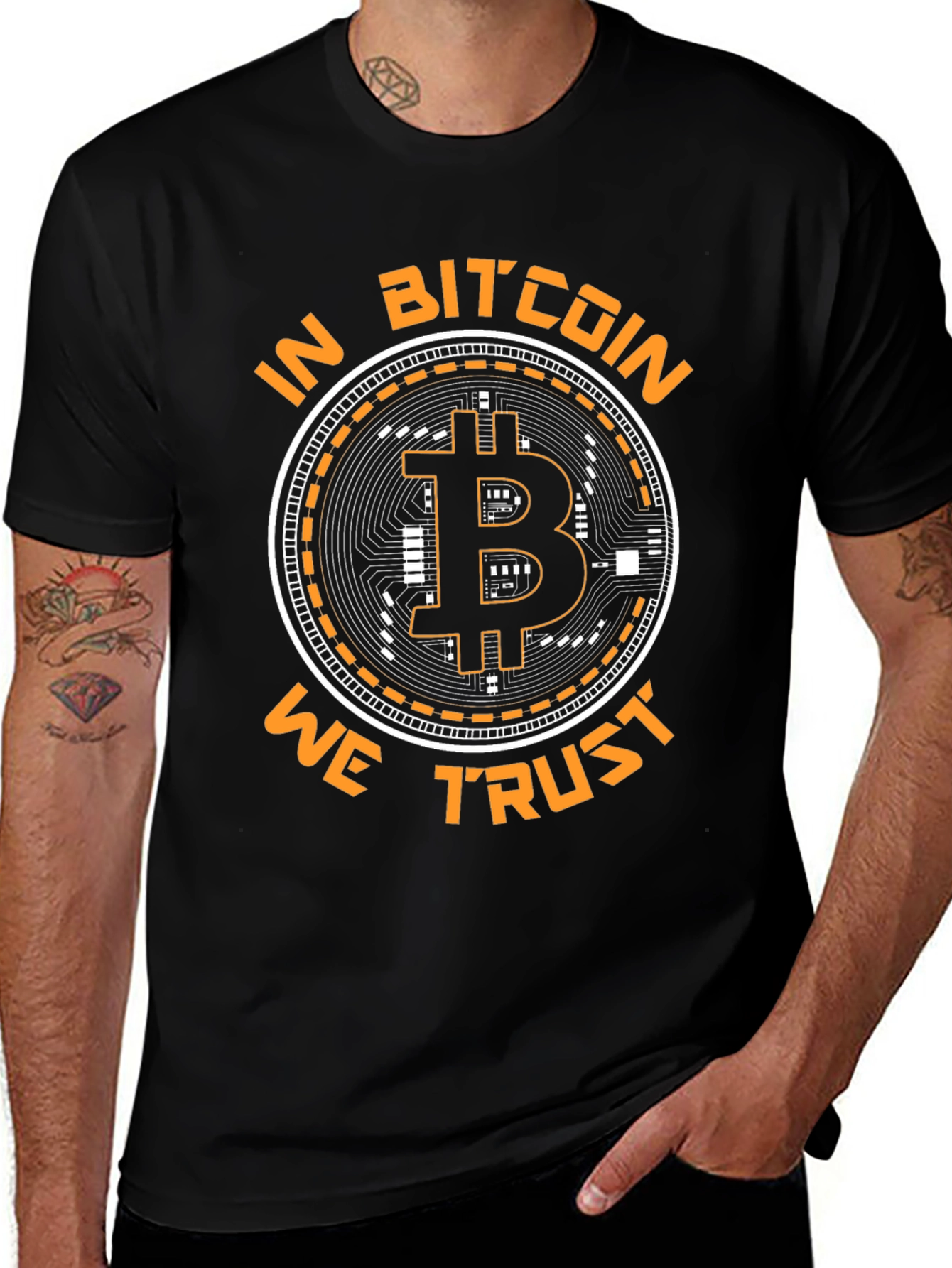 Bitcoin T-Shirt - In Bitcoin We Trust Graphic Tee