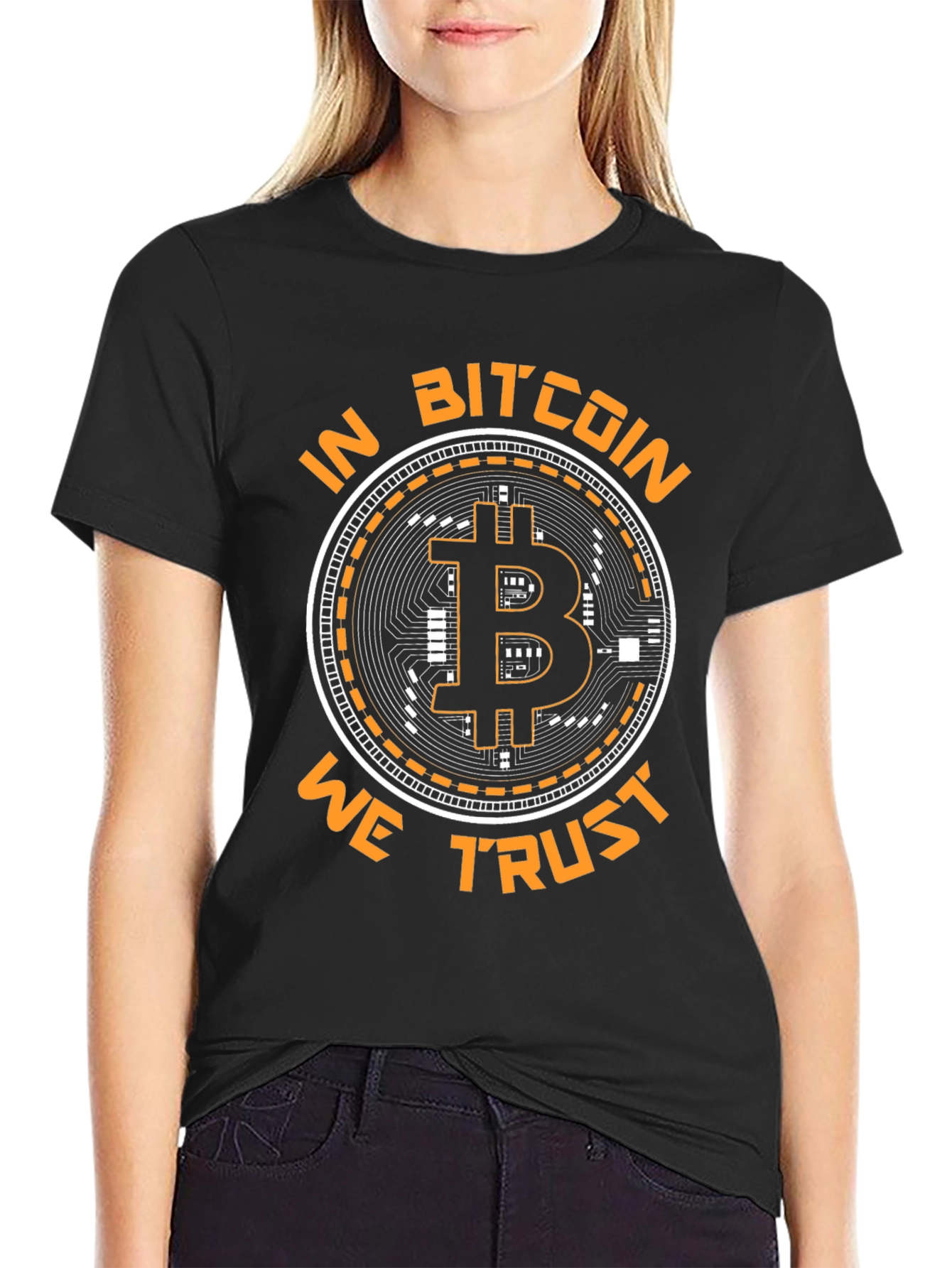 Bitcoin T-Shirt - In Bitcoin We Trust Graphic Tee