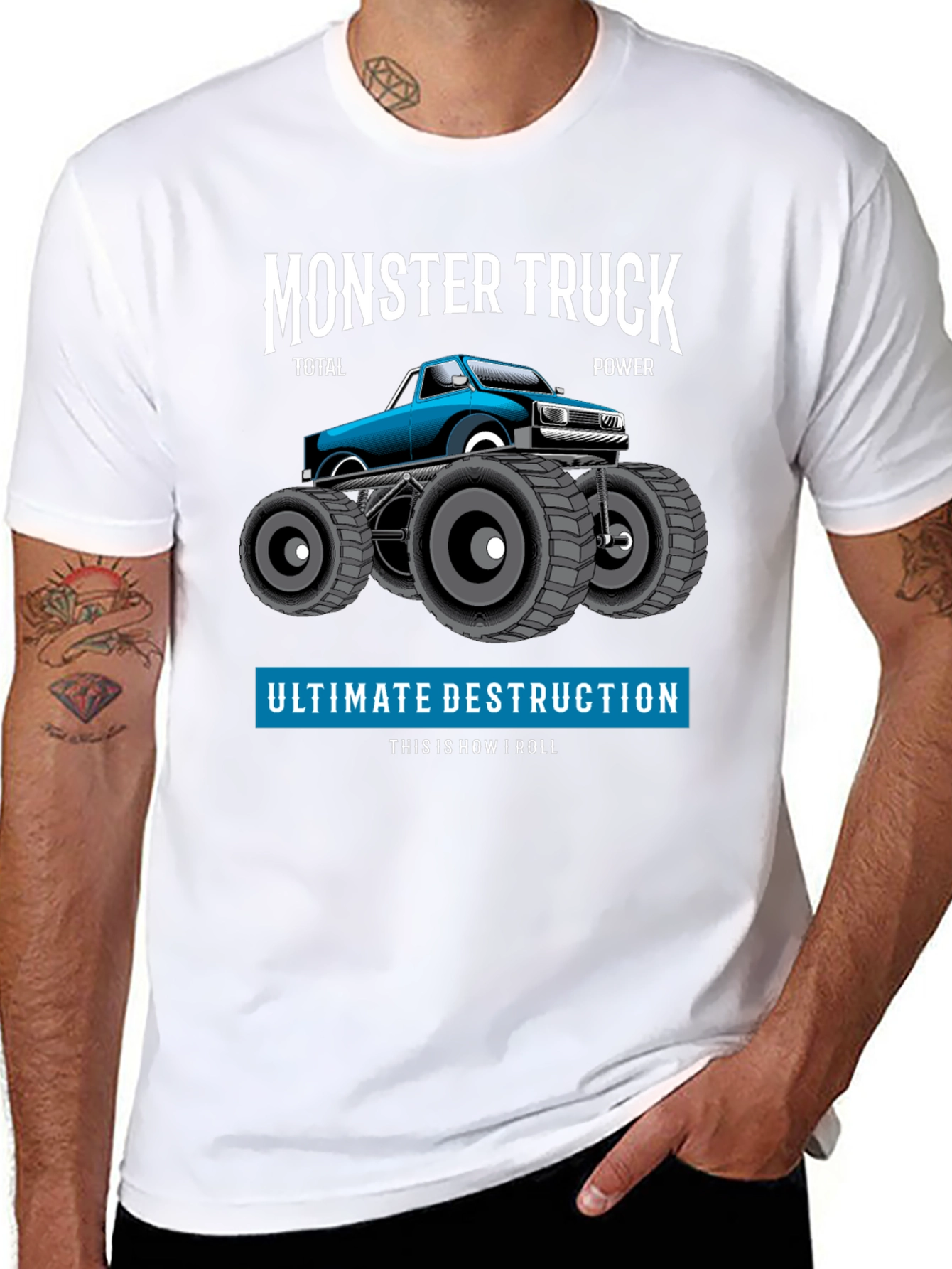 Monster Truck Graphic Tee - Total Power Destruction