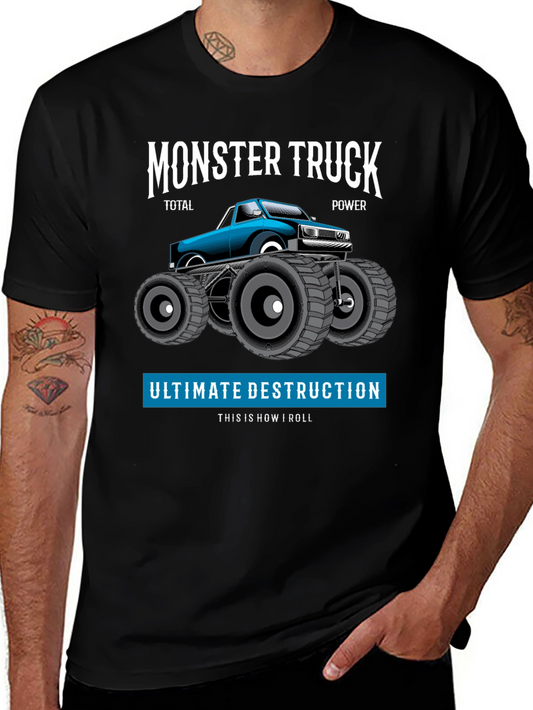 Monster Truck Graphic Tee - Total Power Destruction