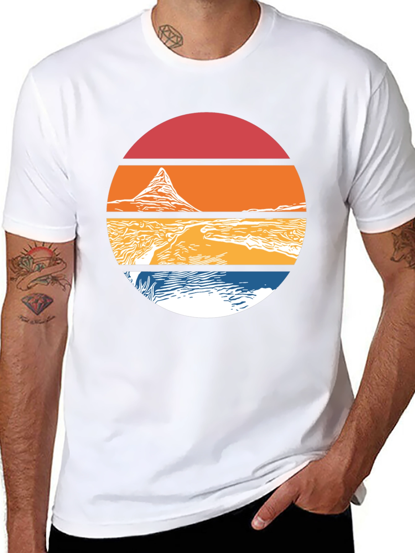 Retro Mountainscape Tee