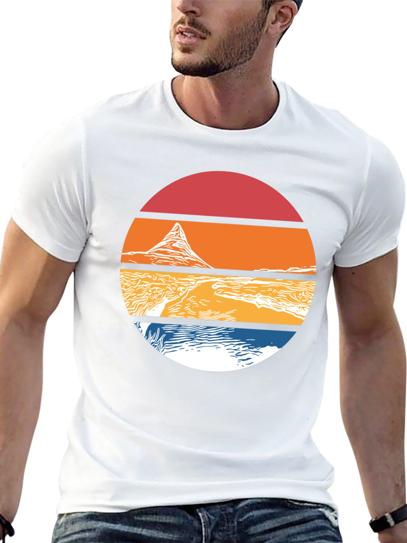Retro Mountainscape Tee