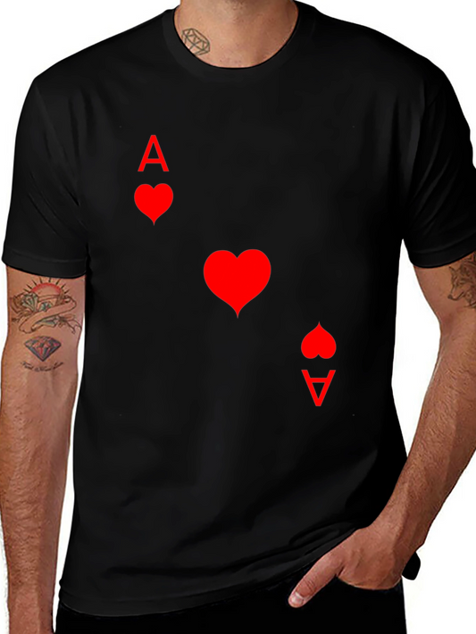 Ace of Hearts Black T-Shirt