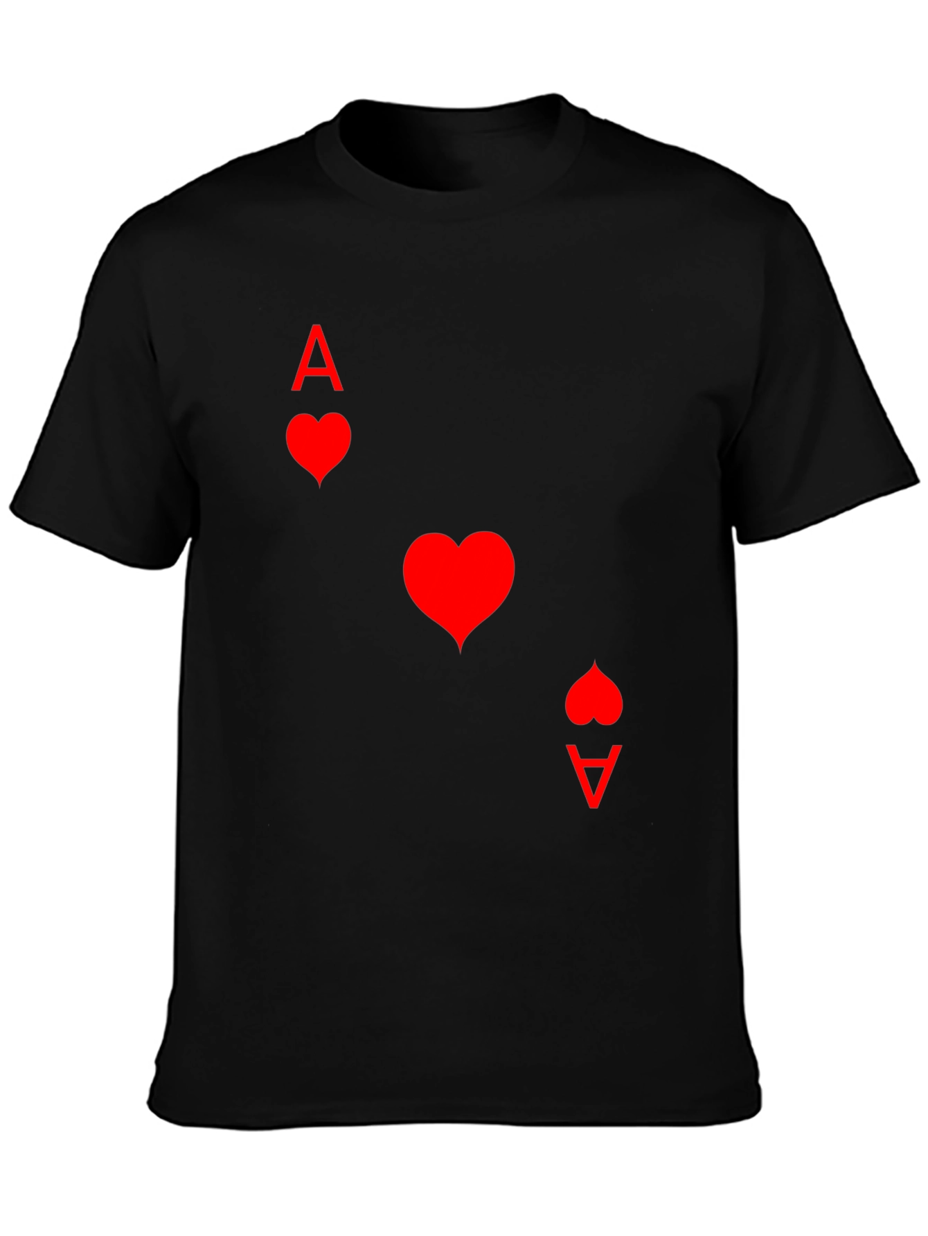 Ace of Hearts Black T-Shirt