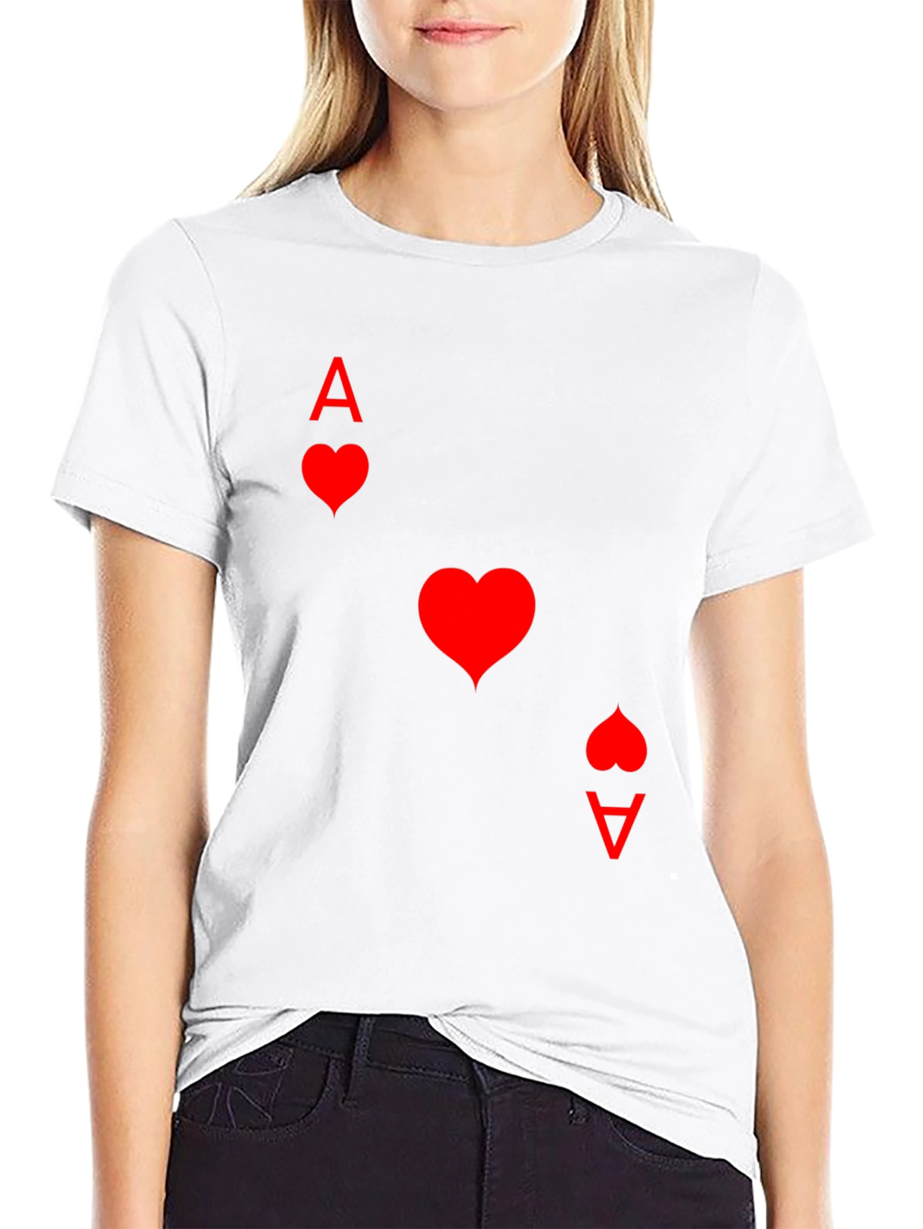 Ace of Hearts Black T-Shirt