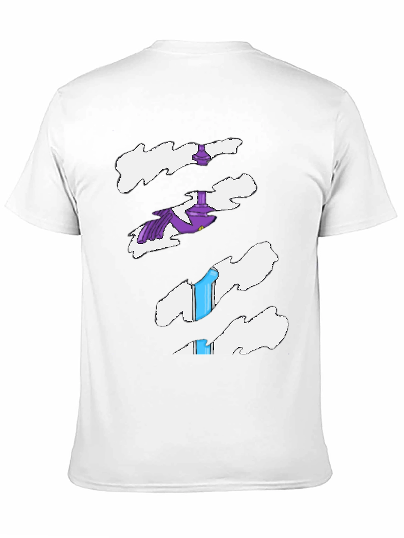 Torn Tee Illusion: Funny Costume Shirt