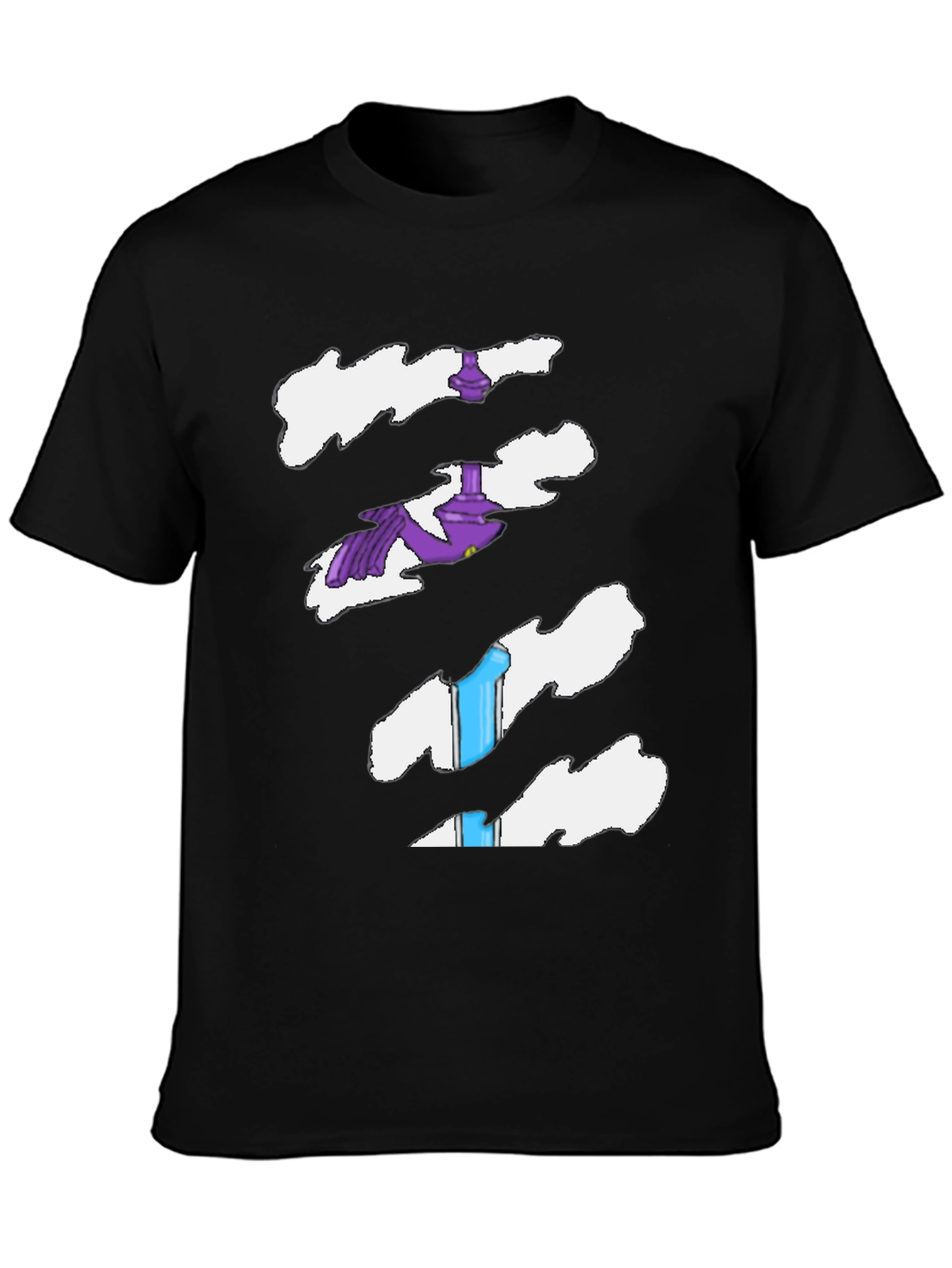 Torn Tee Illusion: Funny Costume Shirt
