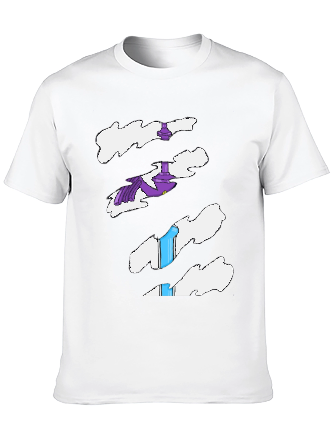 Torn Tee Illusion: Funny Costume Shirt