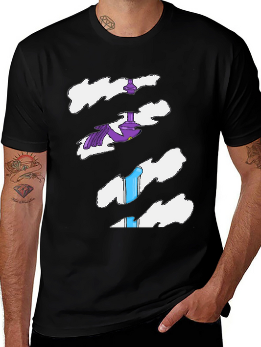 Torn Tee Illusion: Funny Costume Shirt