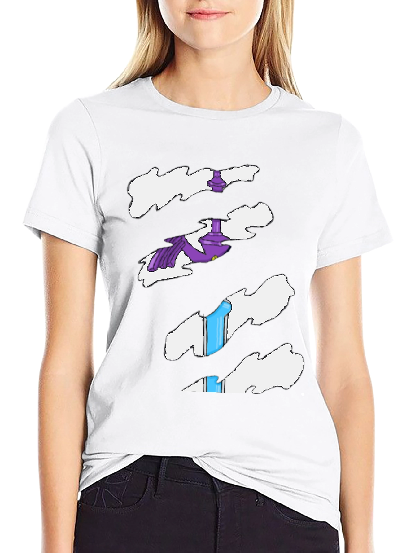 Torn Tee Illusion: Funny Costume Shirt