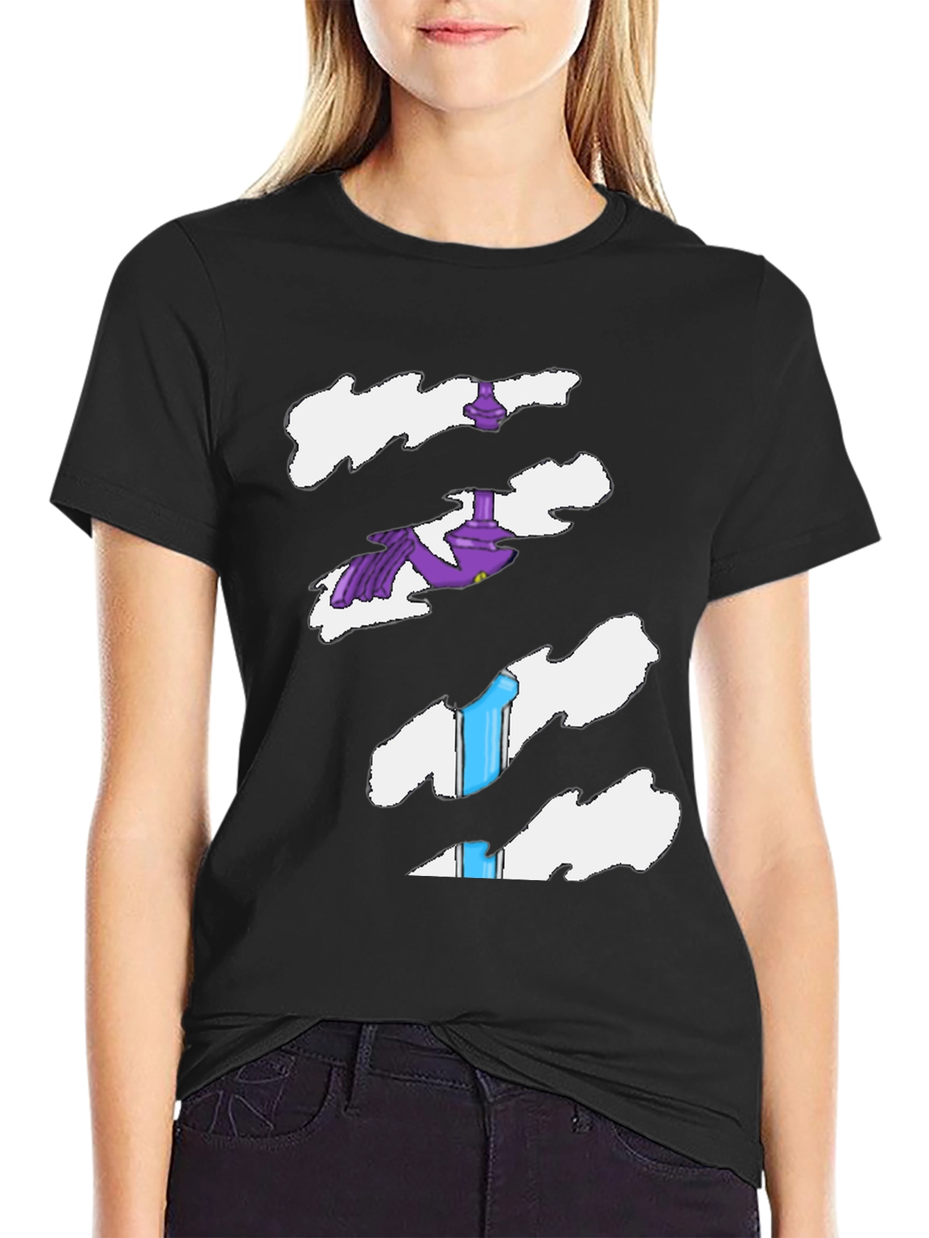 Torn Tee Illusion: Funny Costume Shirt