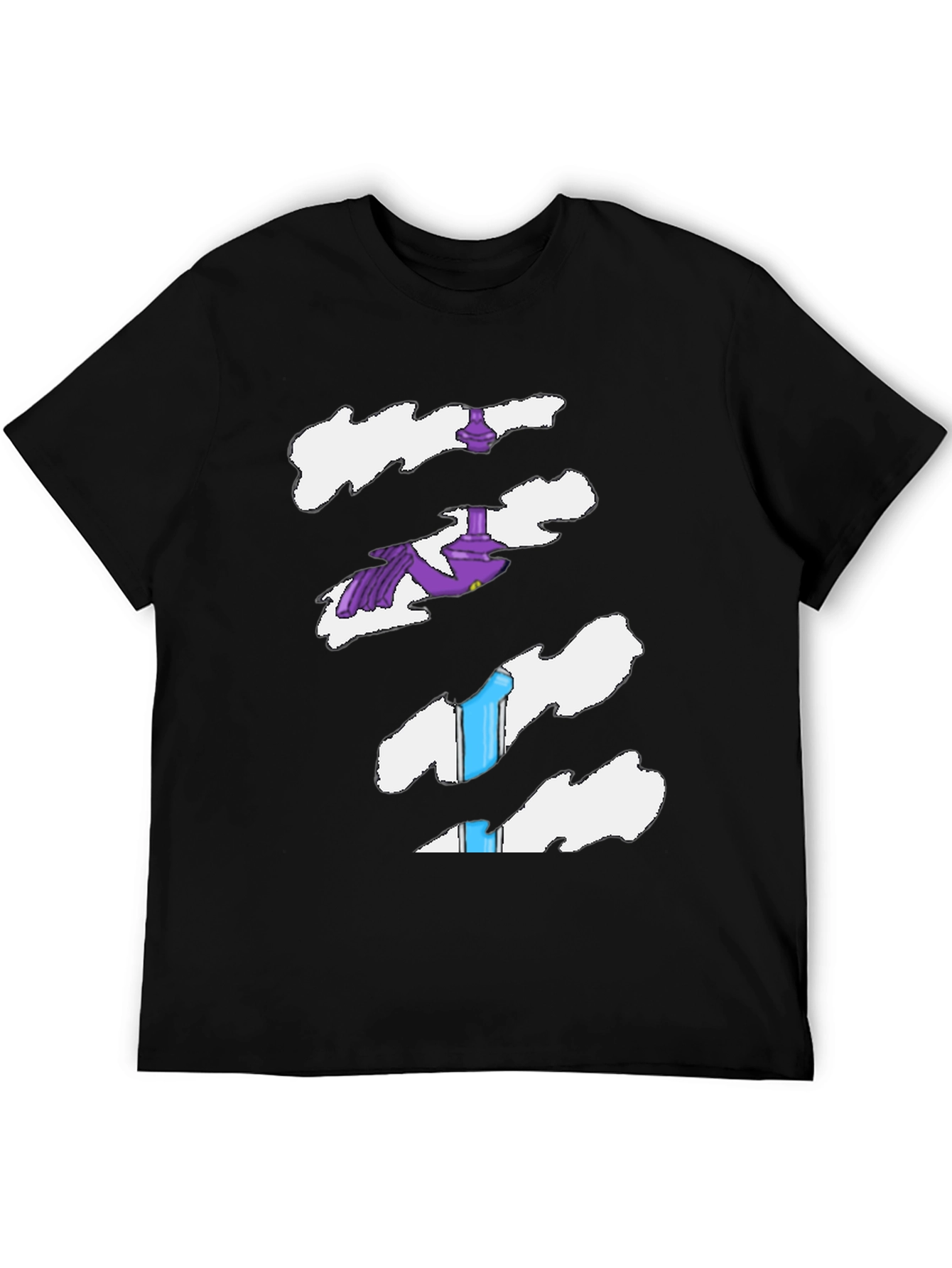 Torn Tee Illusion: Funny Costume Shirt