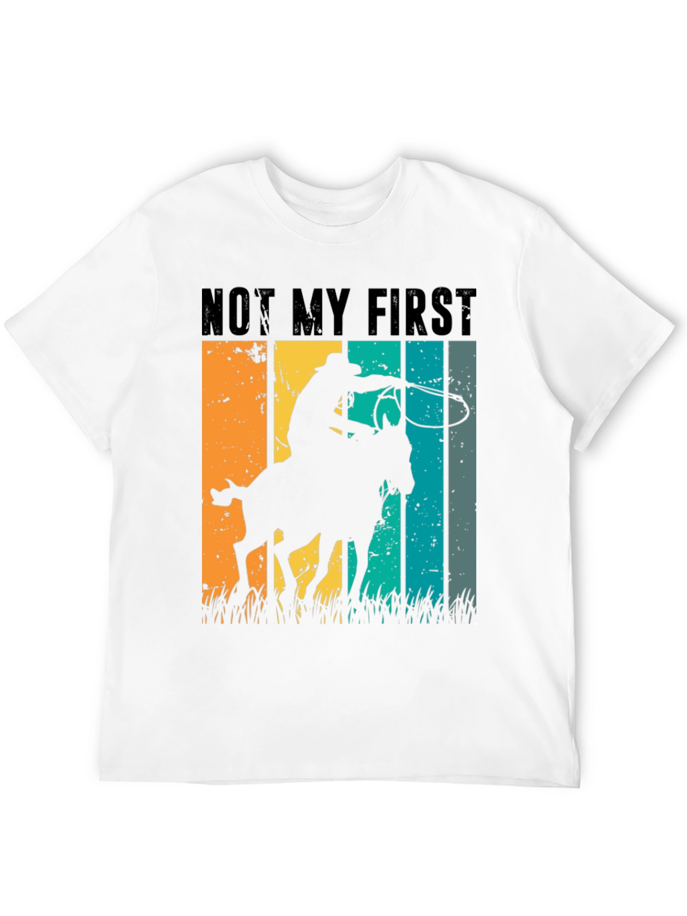 Cowboy Horse Riding T-Shirt - Retro Style