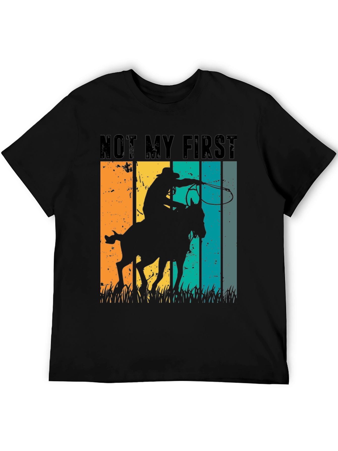 Cowboy Horse Riding T-Shirt - Retro Style