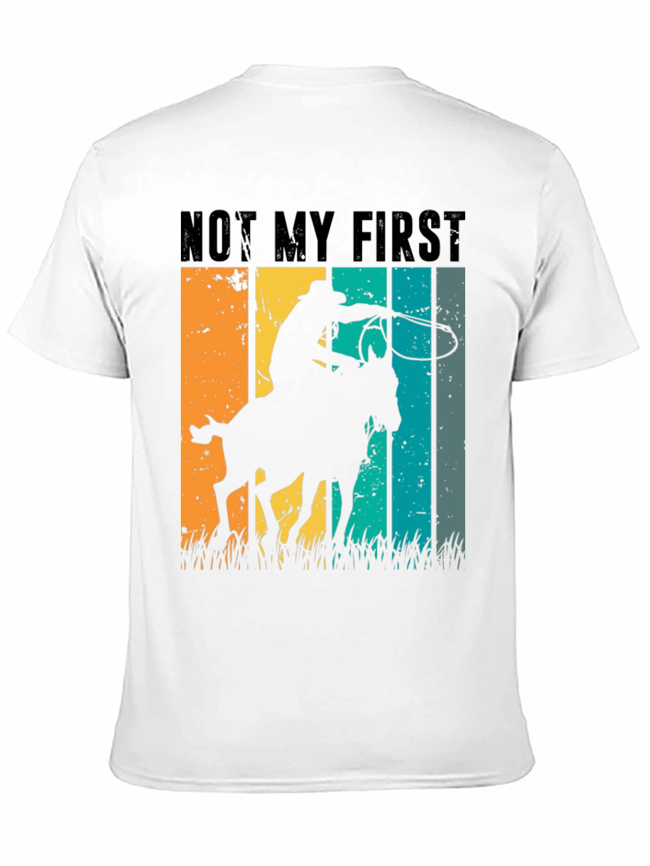 Cowboy Horse Riding T-Shirt - Retro Style