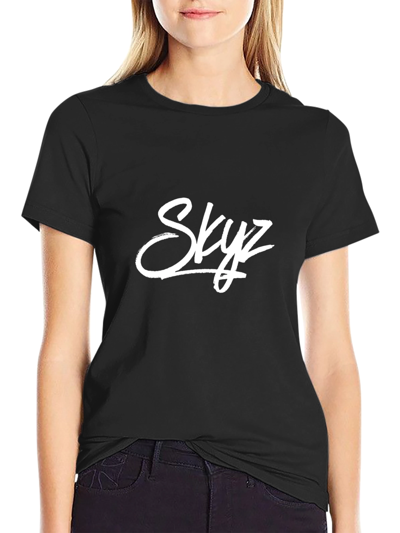 Skyz Graphic Black T-Shirt